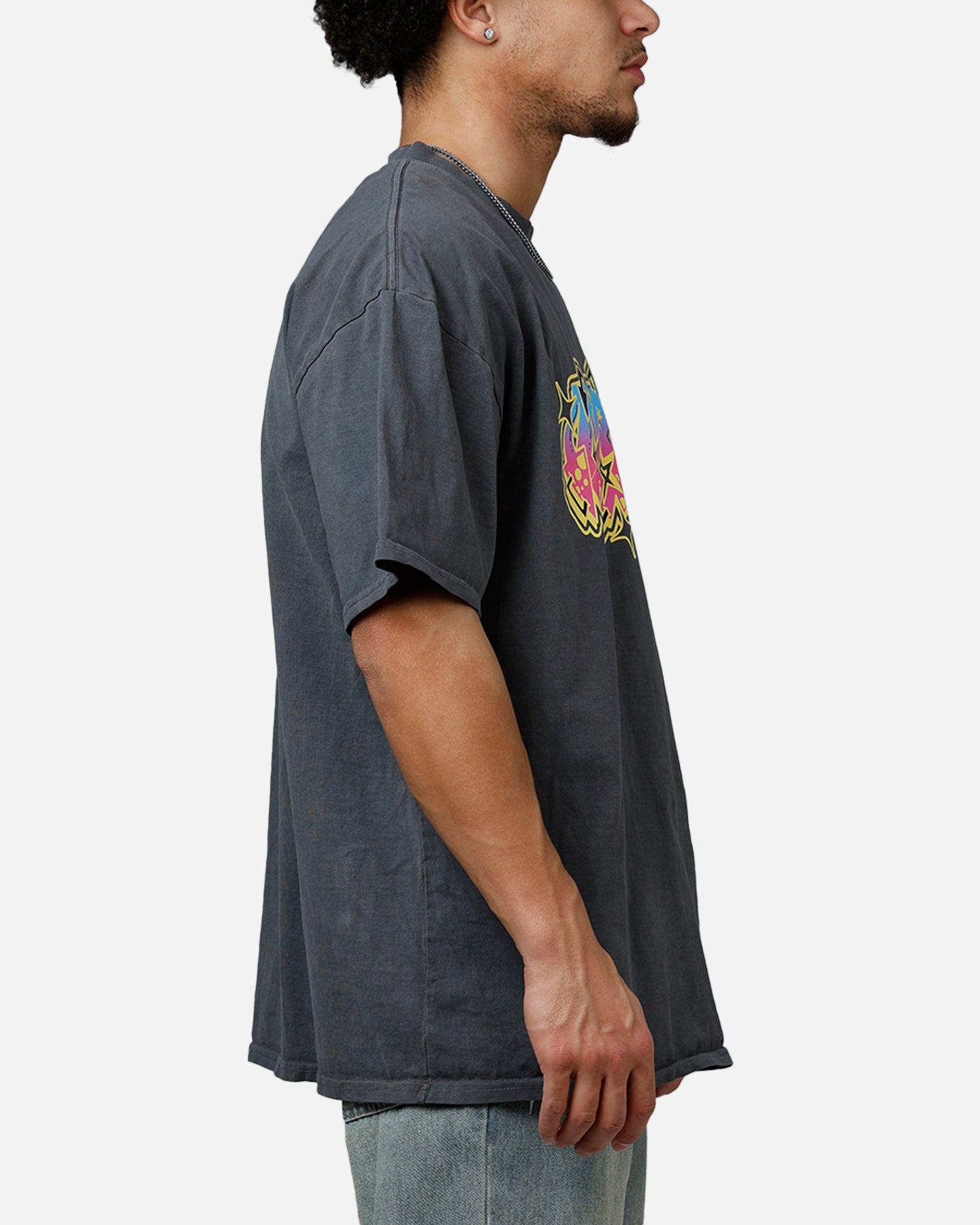 Carre Vandalize Drop T-Shirt Washed Charcoal