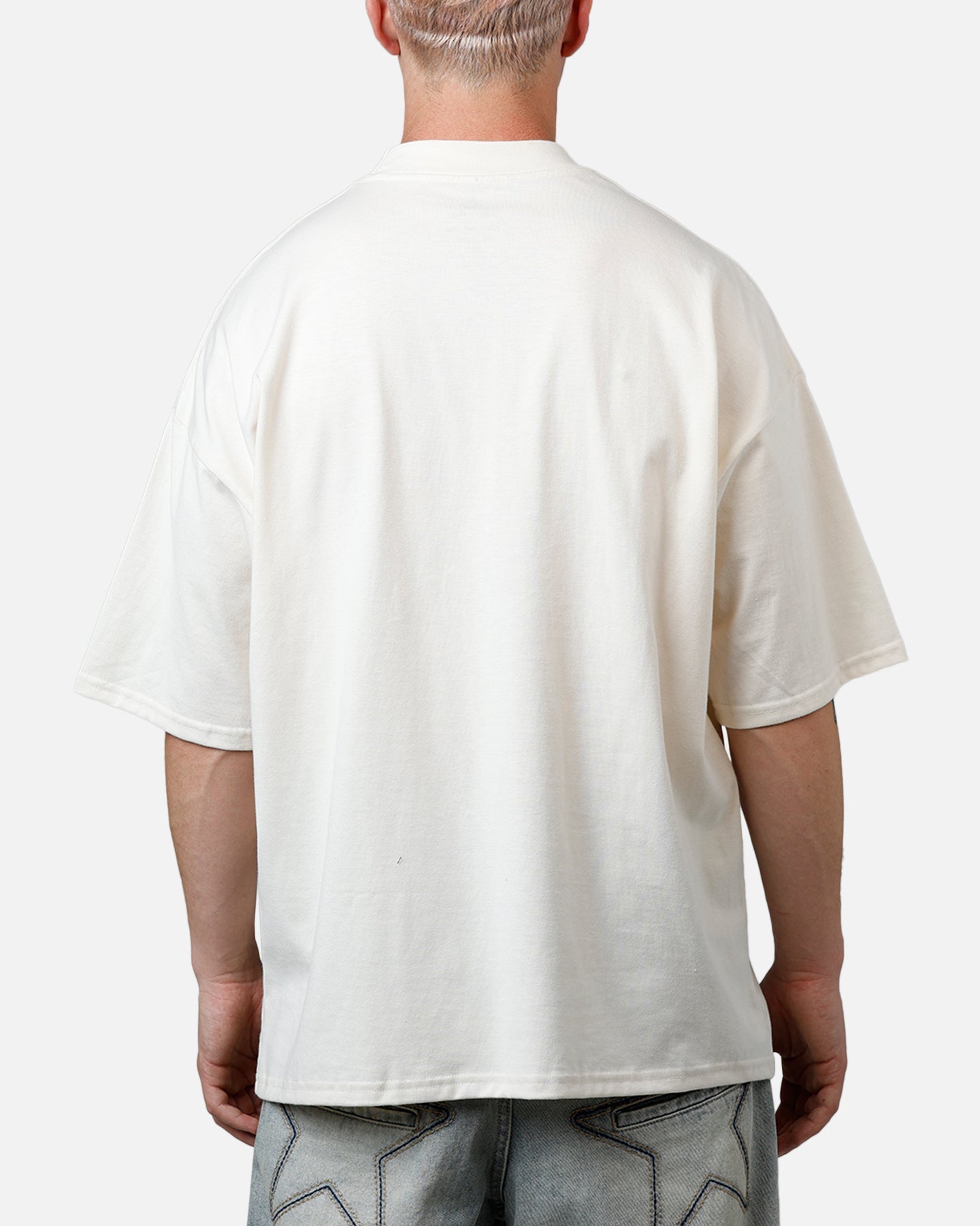 Culture Kings Everyday Mock Neck T-Shirt Off White