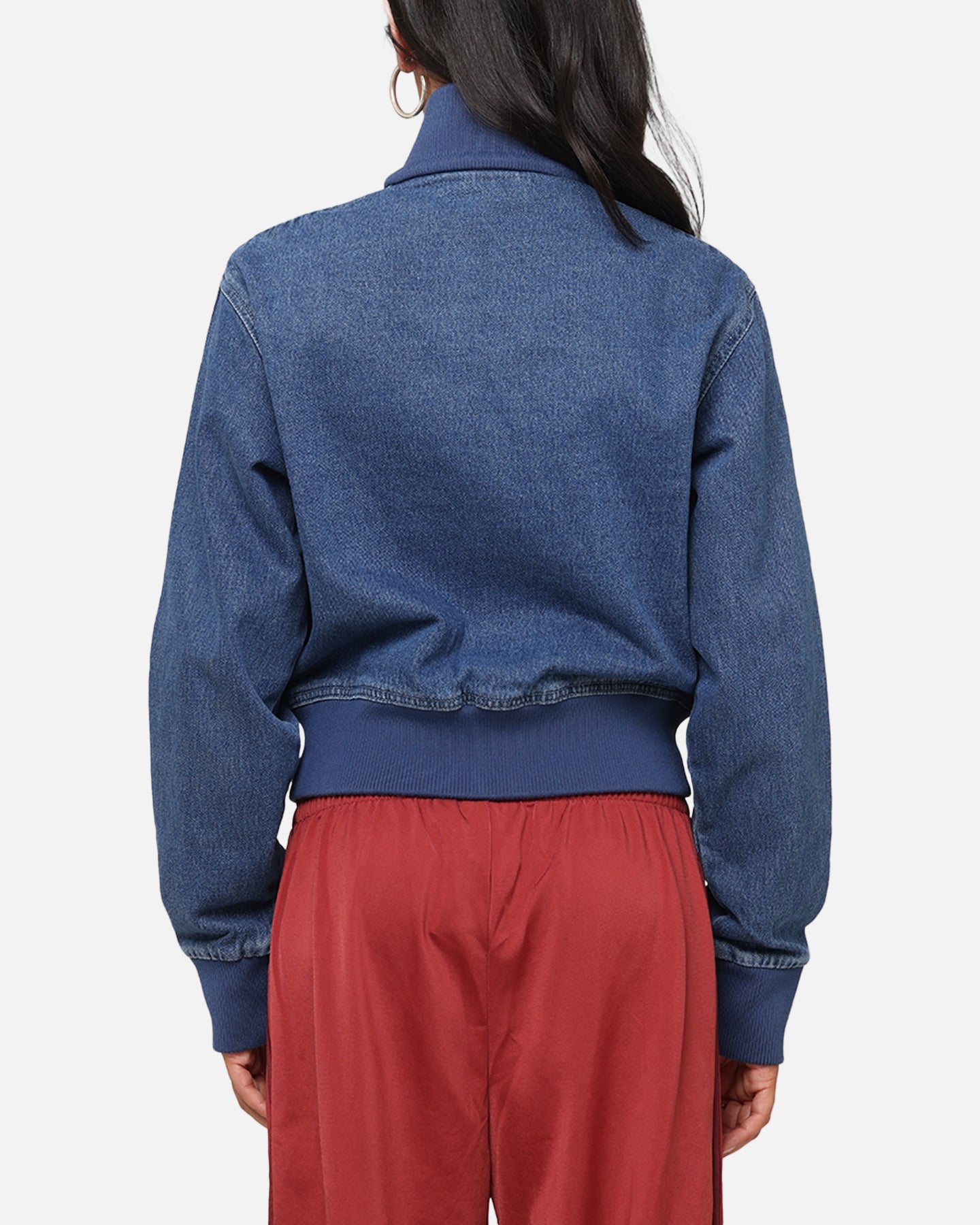 Adidas Women's Denim Track Jacket Indigo Denim