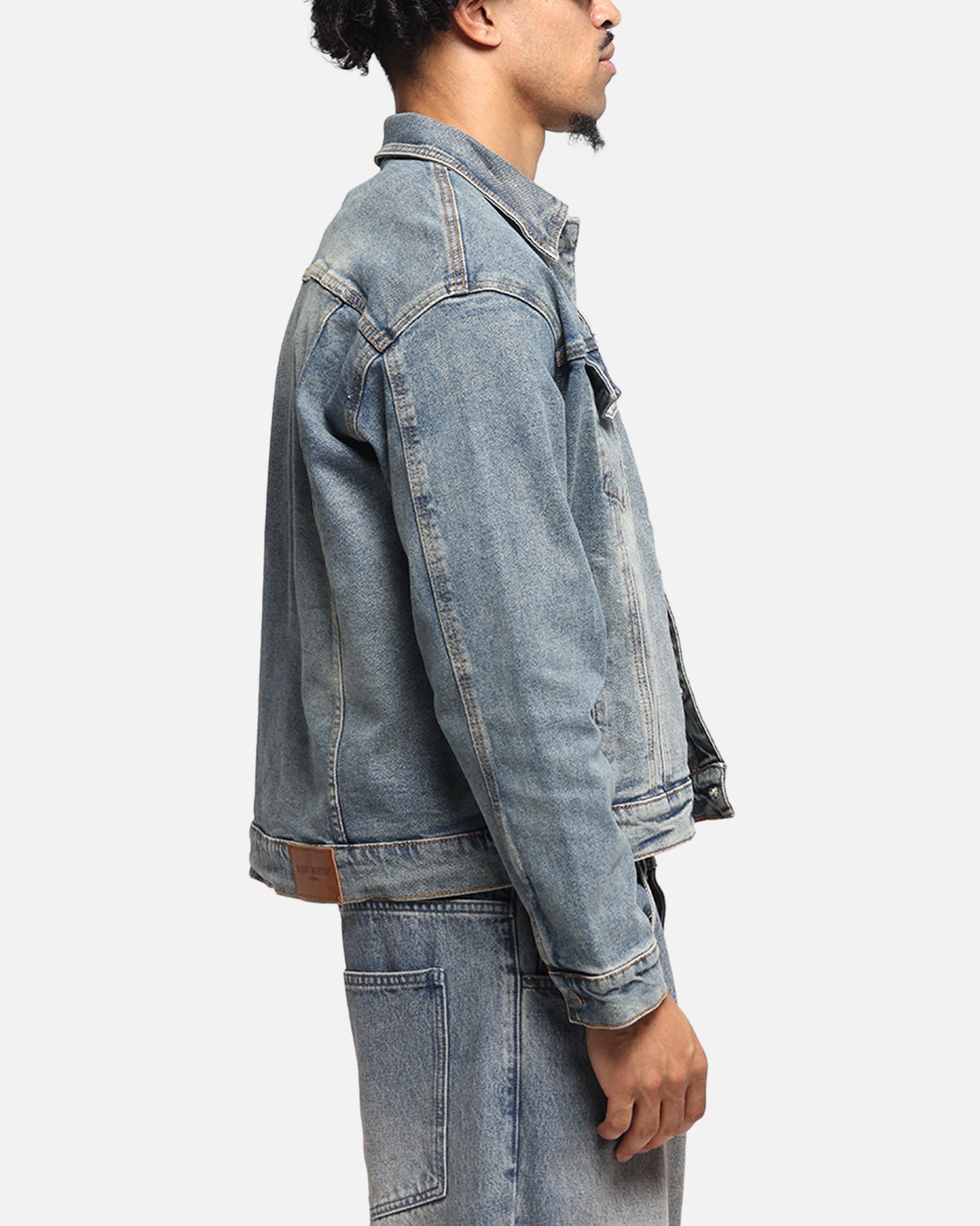 Saint Morta Trucker Denim Jacket Dirty Denim