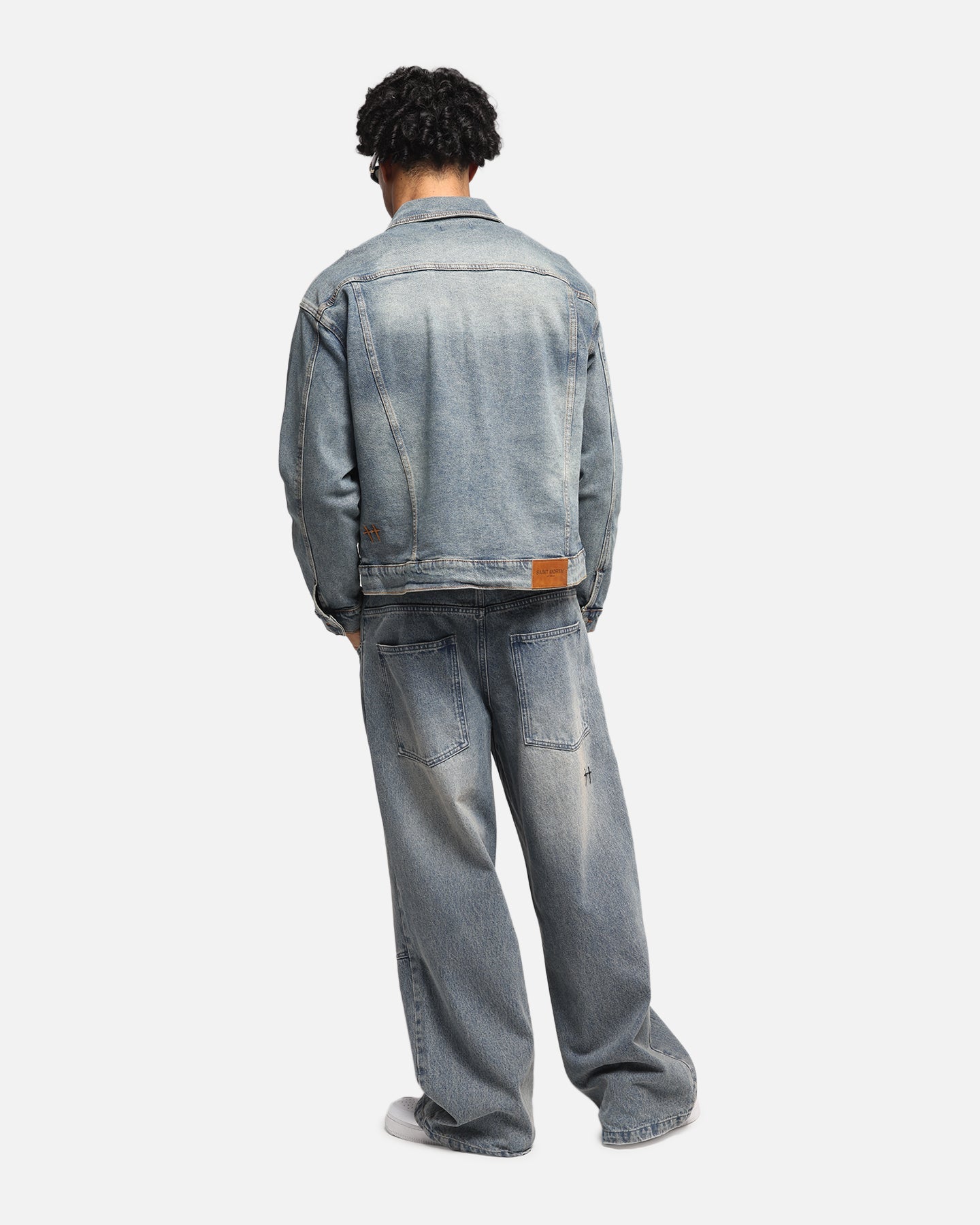 Saint Morta Trucker Denim Jacket Dirty Denim