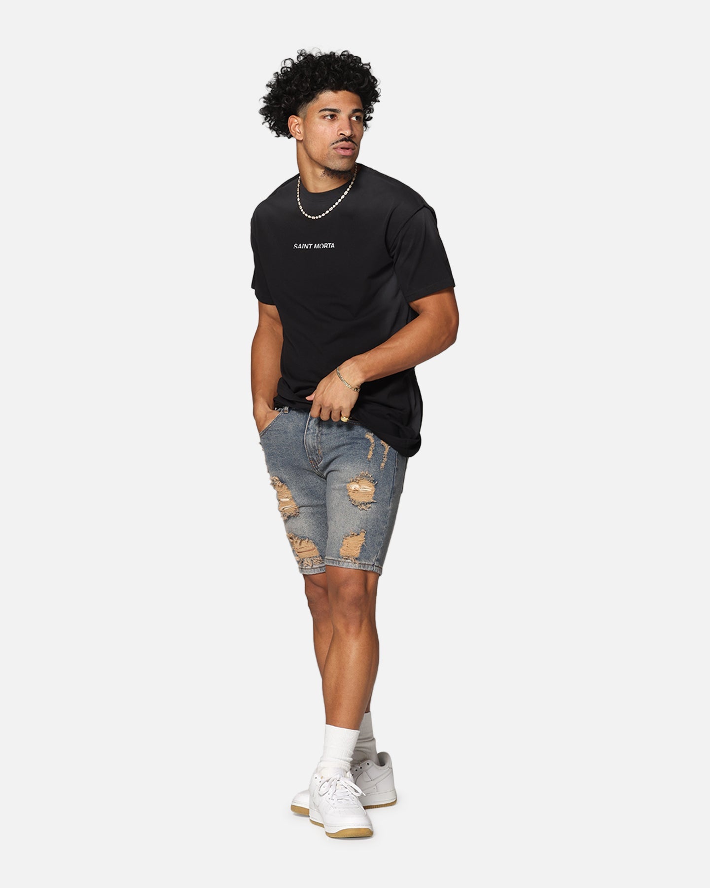 Saint Morta Void Lafayette T-Shirt Sunfade Black