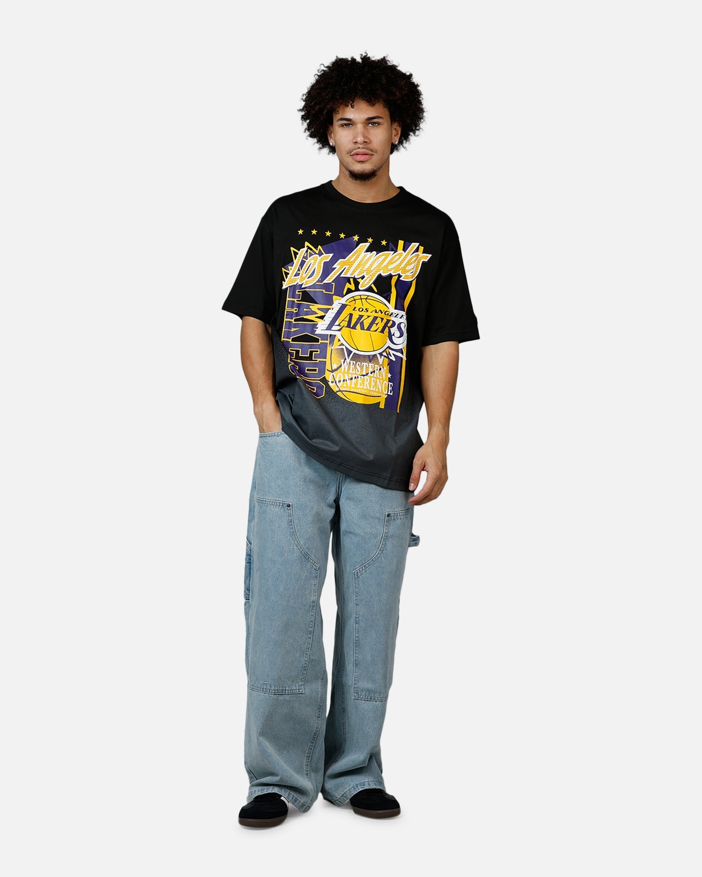New Era Los Angeles Lakers Sport Class T-Shirt Black