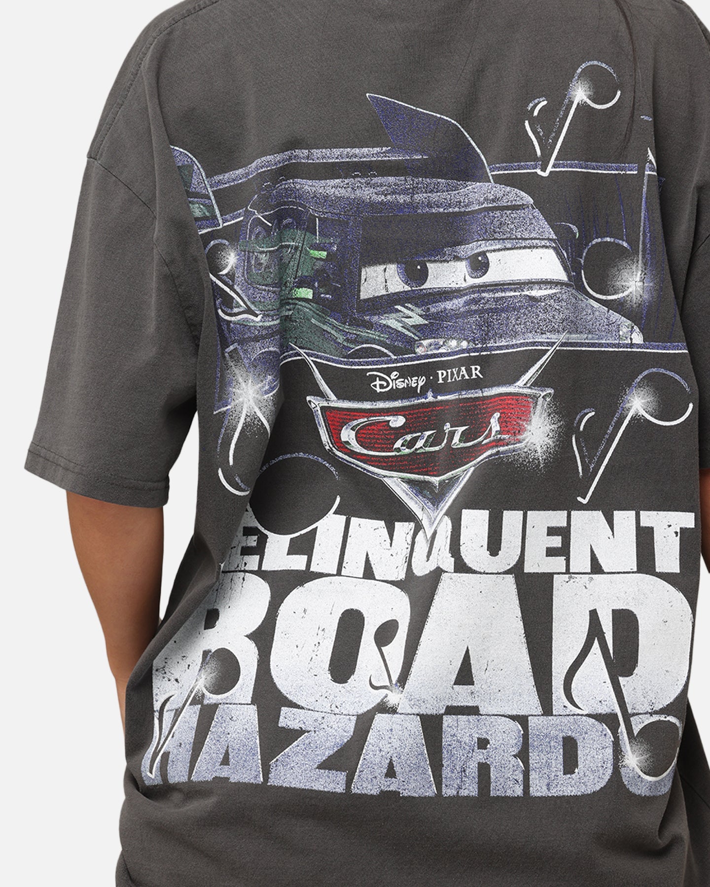 Goat Crew Disney And Pixar Cars DJ Heavy T-Shirt Black Wash