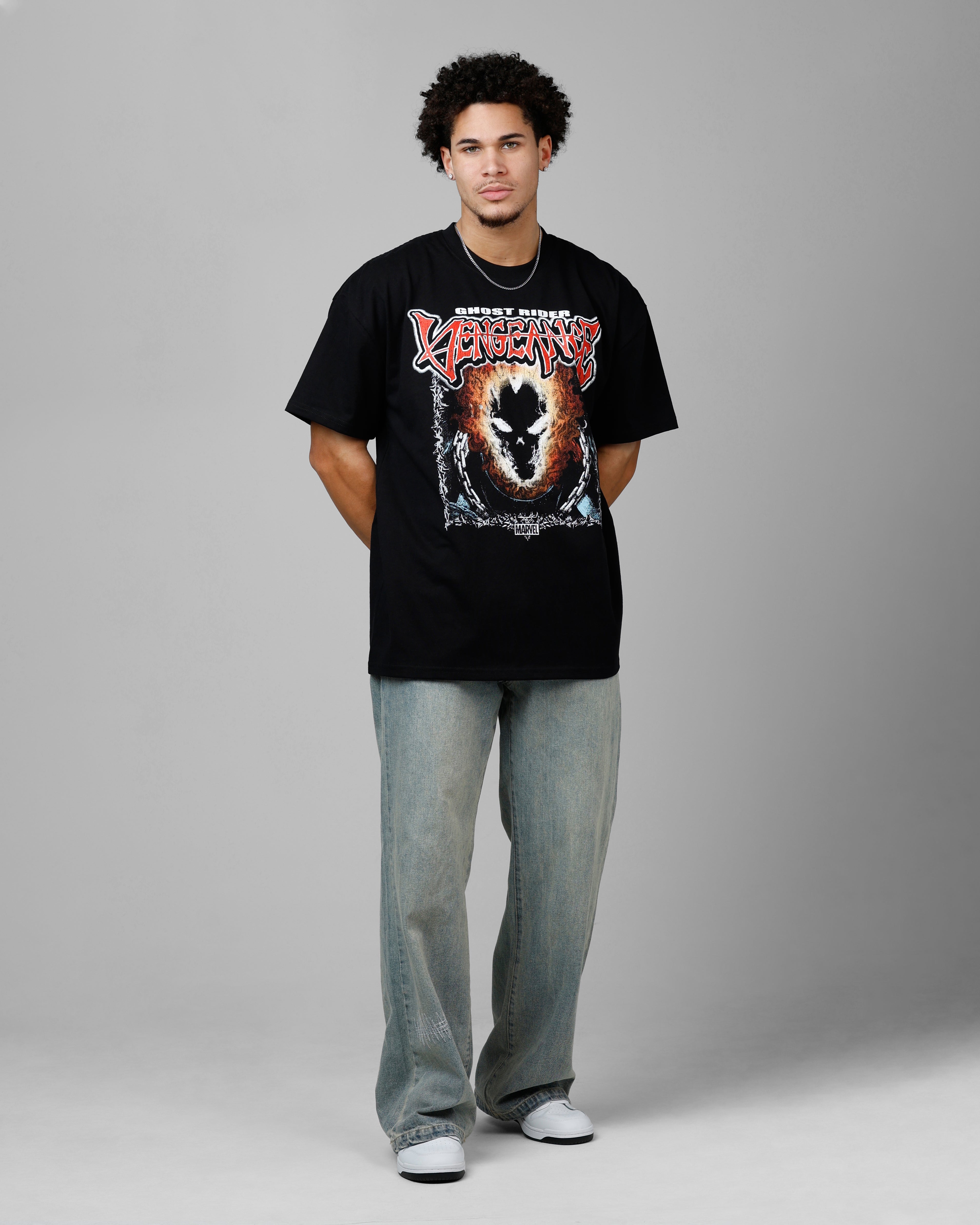 Loiter Marvel Ghost Rider Heavyweight T-Shirt Black