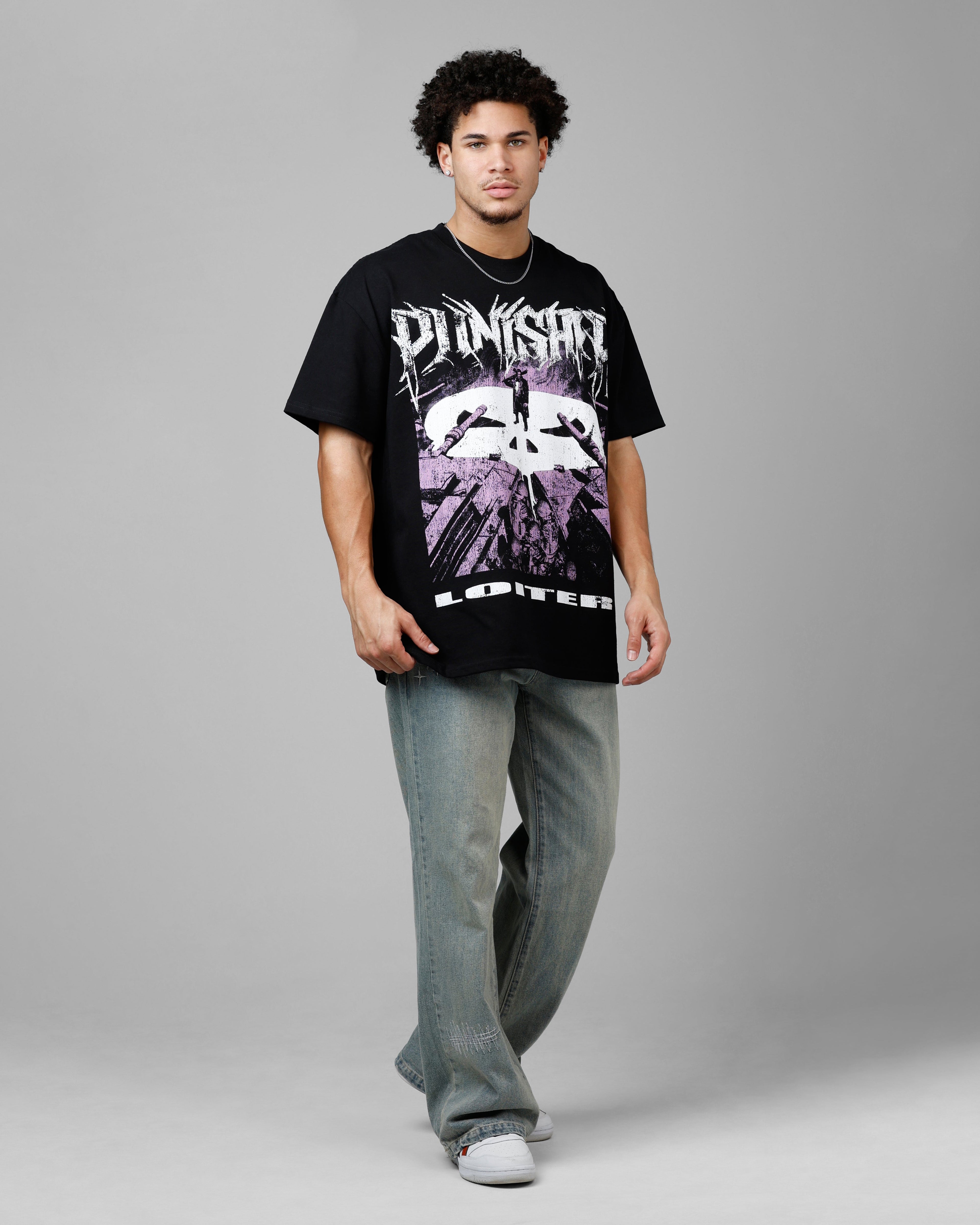 Loiter Marvel The Punisher Heavyweight T-Shirt Black