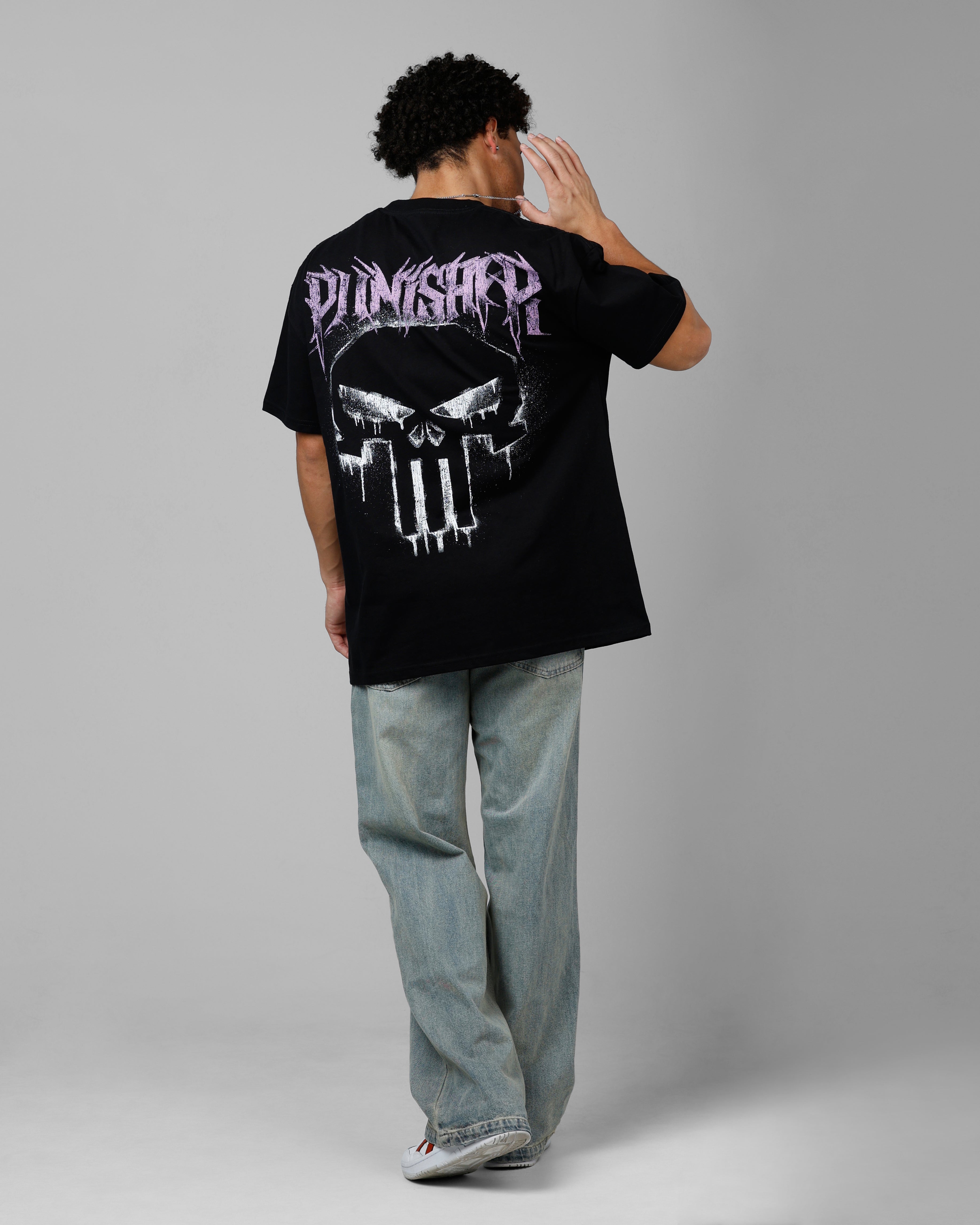 Loiter Marvel The Punisher Heavyweight T-Shirt Black