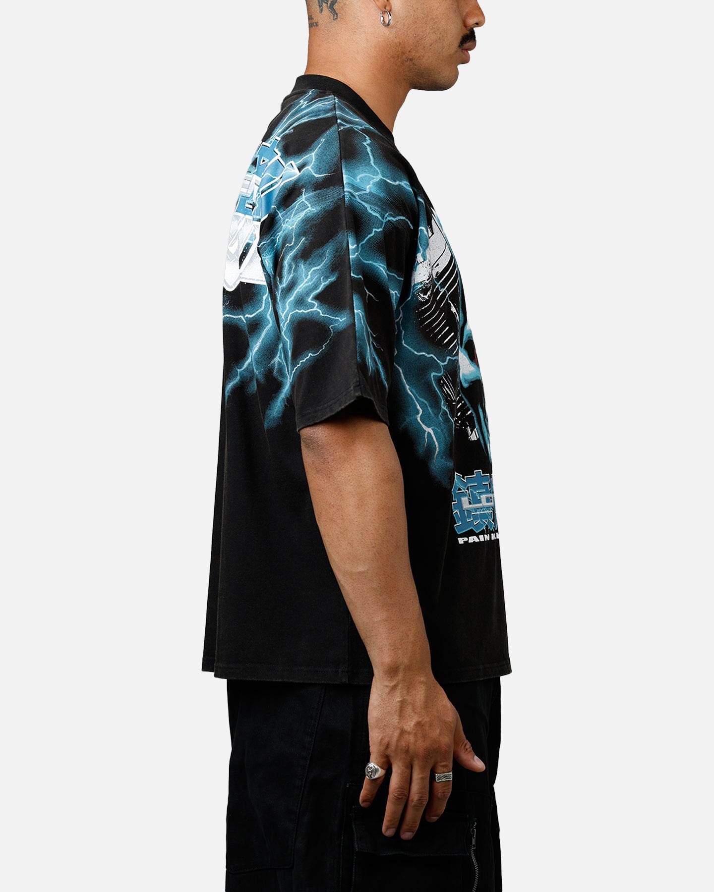 Loiter Greaser Vintage T-Shirt Black/Blue