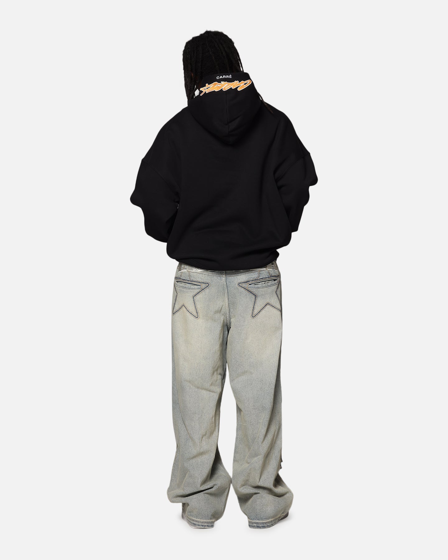 Carre Graffiti Logo Hoodie Black