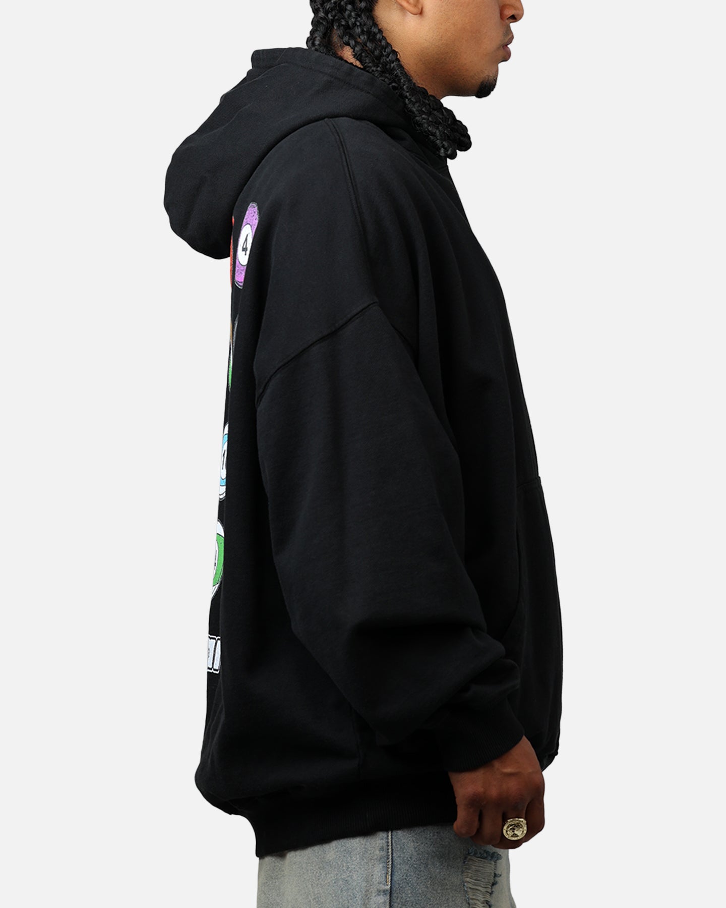 Carre Break Hoodie Black
