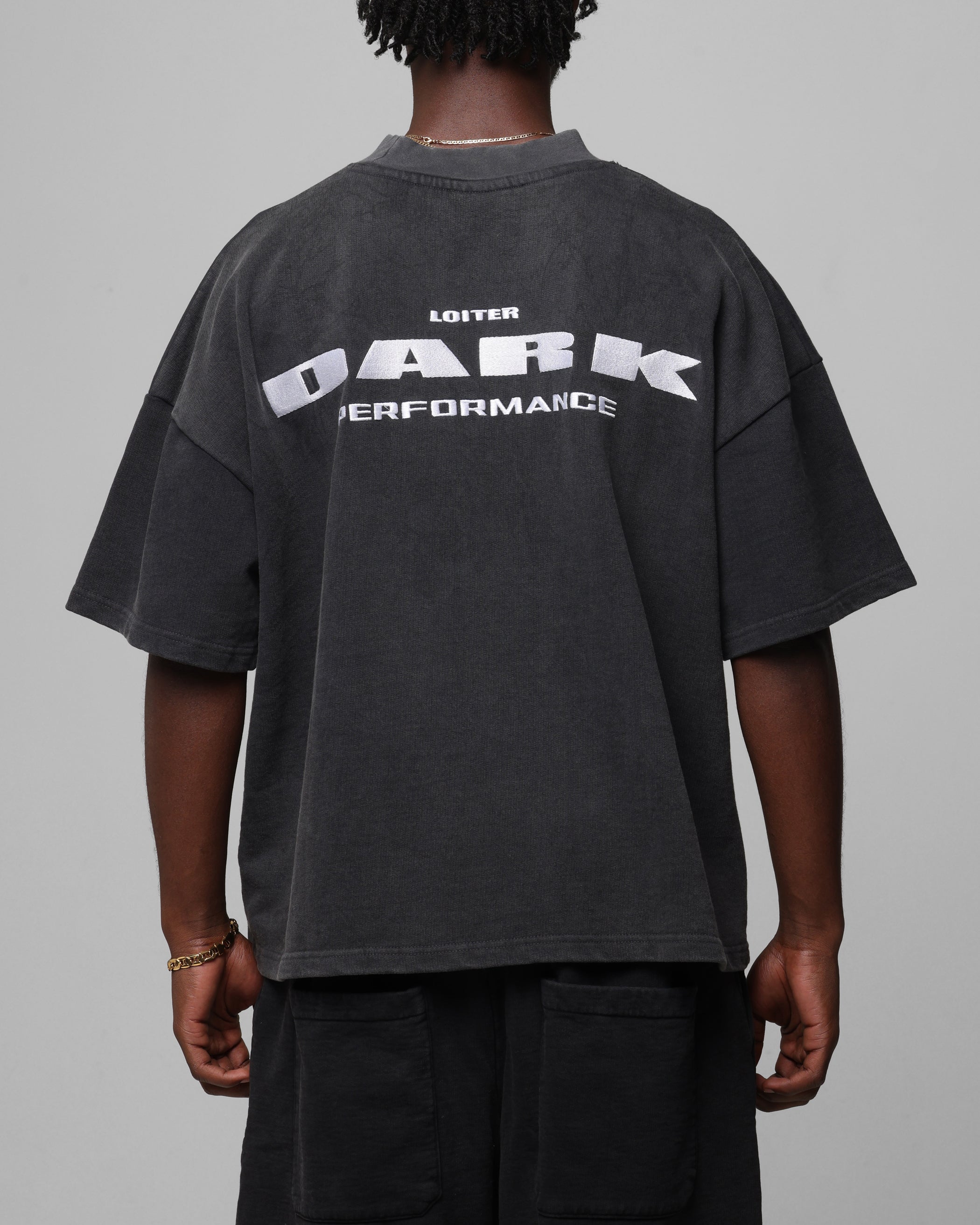 Loiter Dark Performance T-Shirt Charcoal
