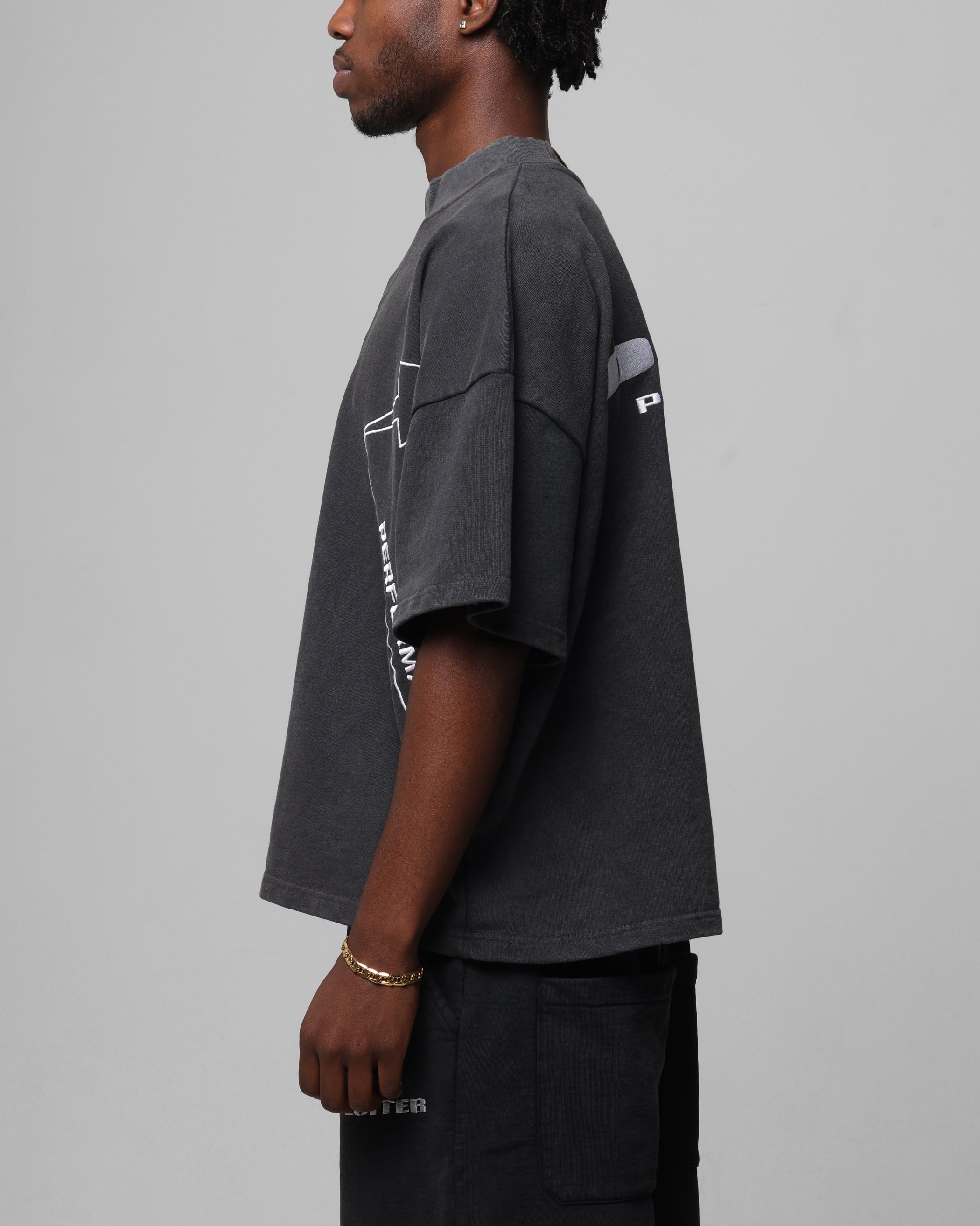 Loiter Dark Performance T-Shirt Charcoal