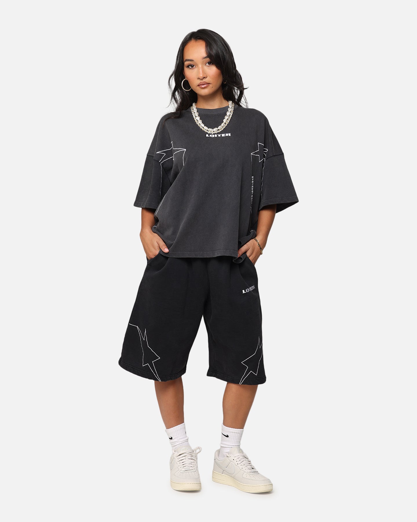 Loiter Dark Performance T-Shirt Charcoal