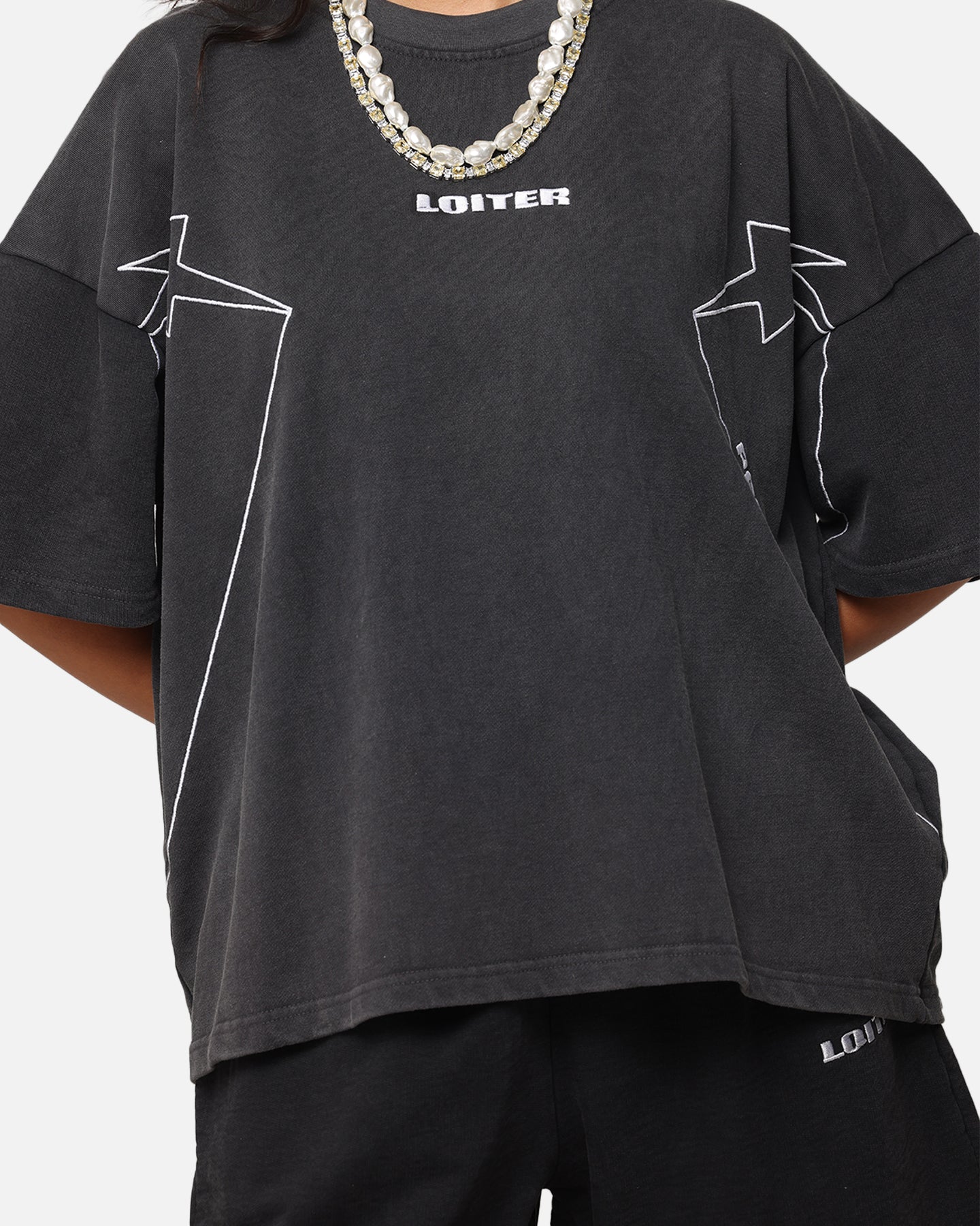 Loiter Dark Performance T-Shirt Charcoal