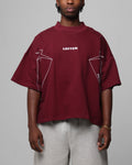 Loiter Dark Performance T-Shirt Burgandy