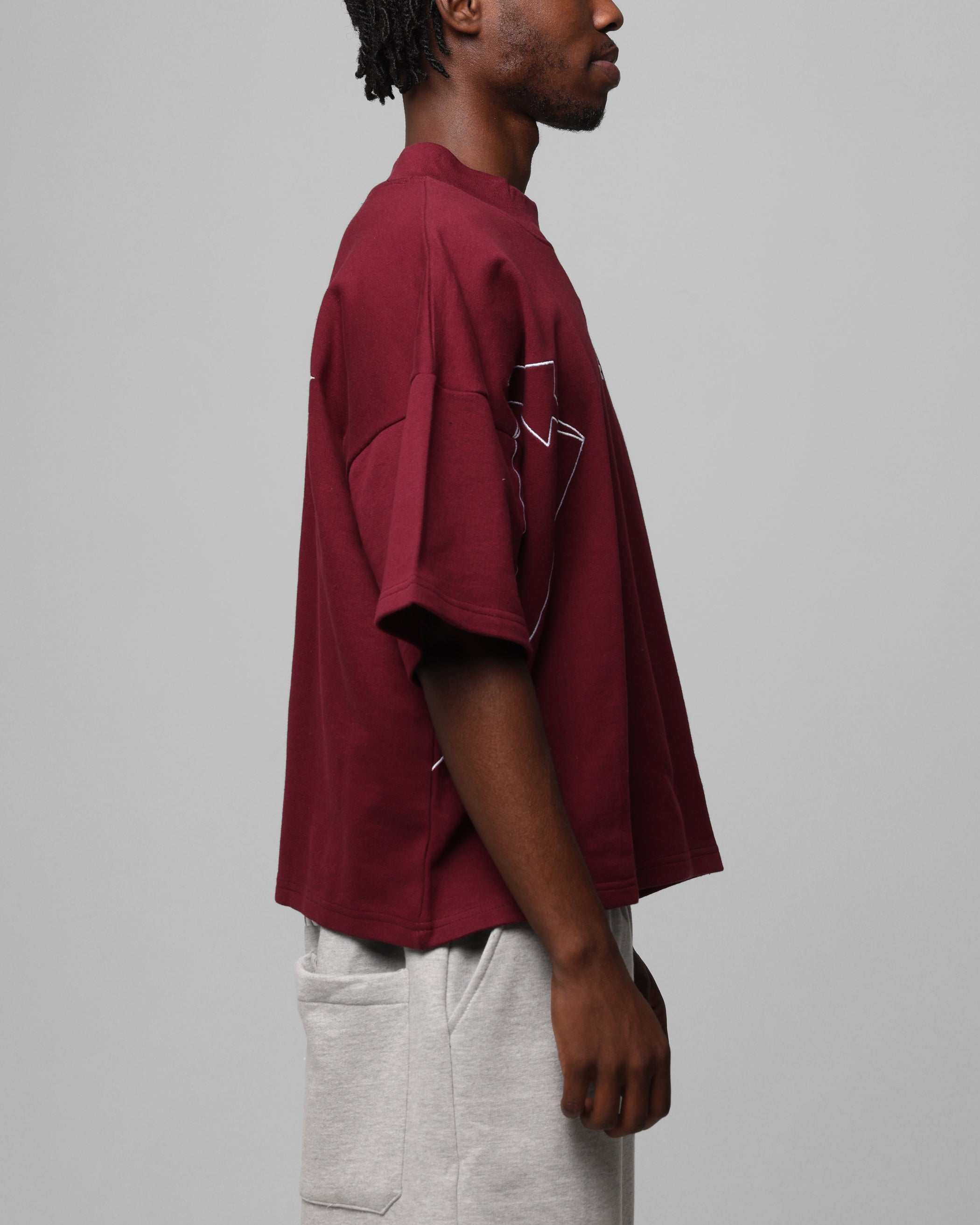 Loiter Dark Performance T-Shirt Burgandy