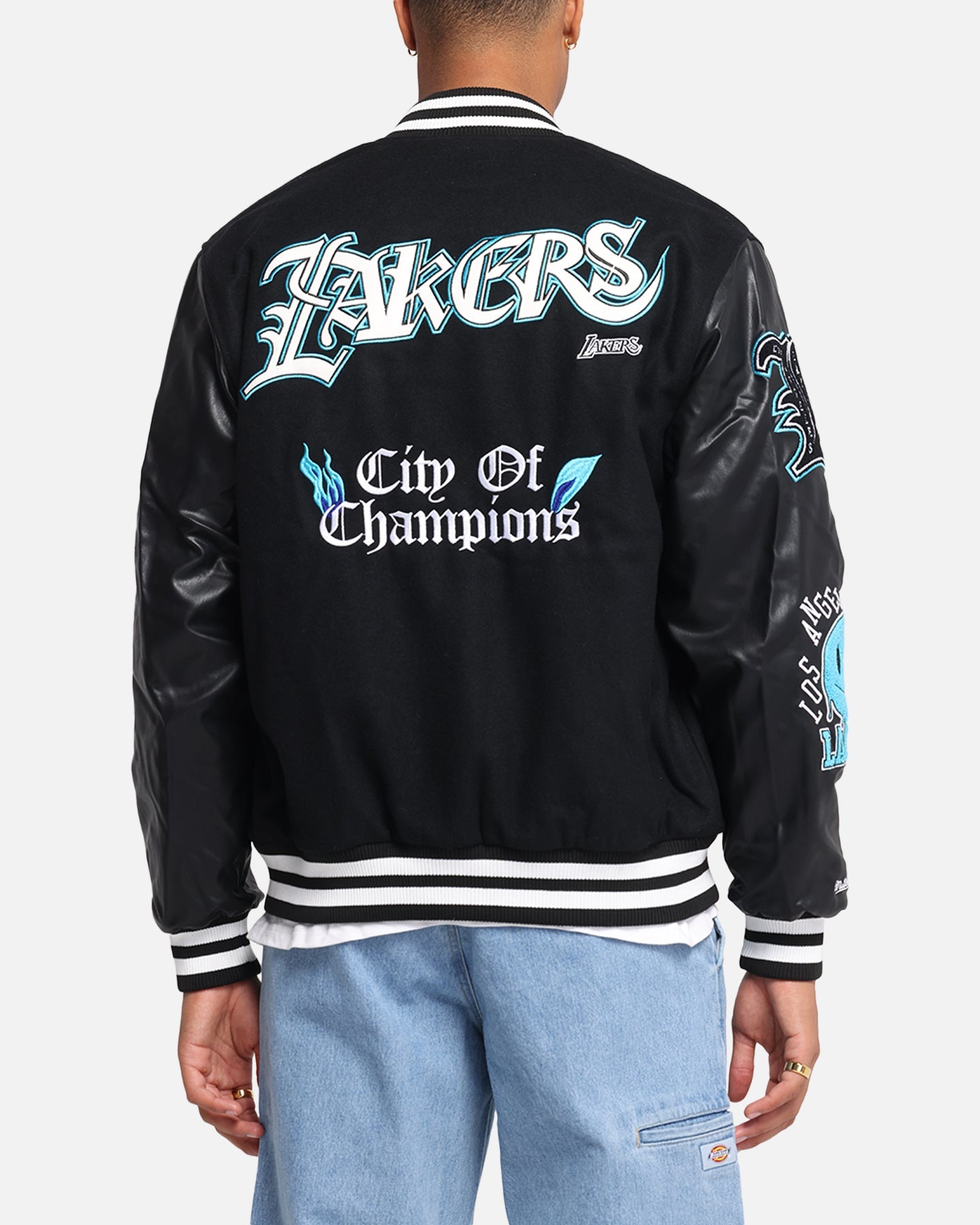 Mitchell & Ness Los Angeles Lakers City Of Champions Varsity Jacket Black