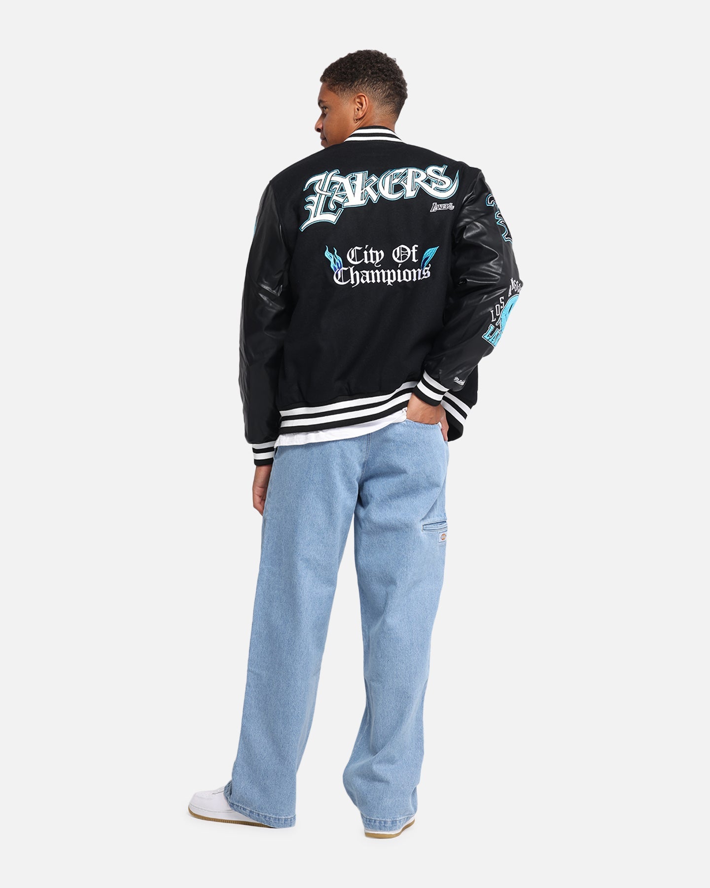 Mitchell & Ness Los Angeles Lakers City Of Champions Varsity Jacket Black