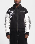 Loiter Cyber Varsity Jacket Black/White