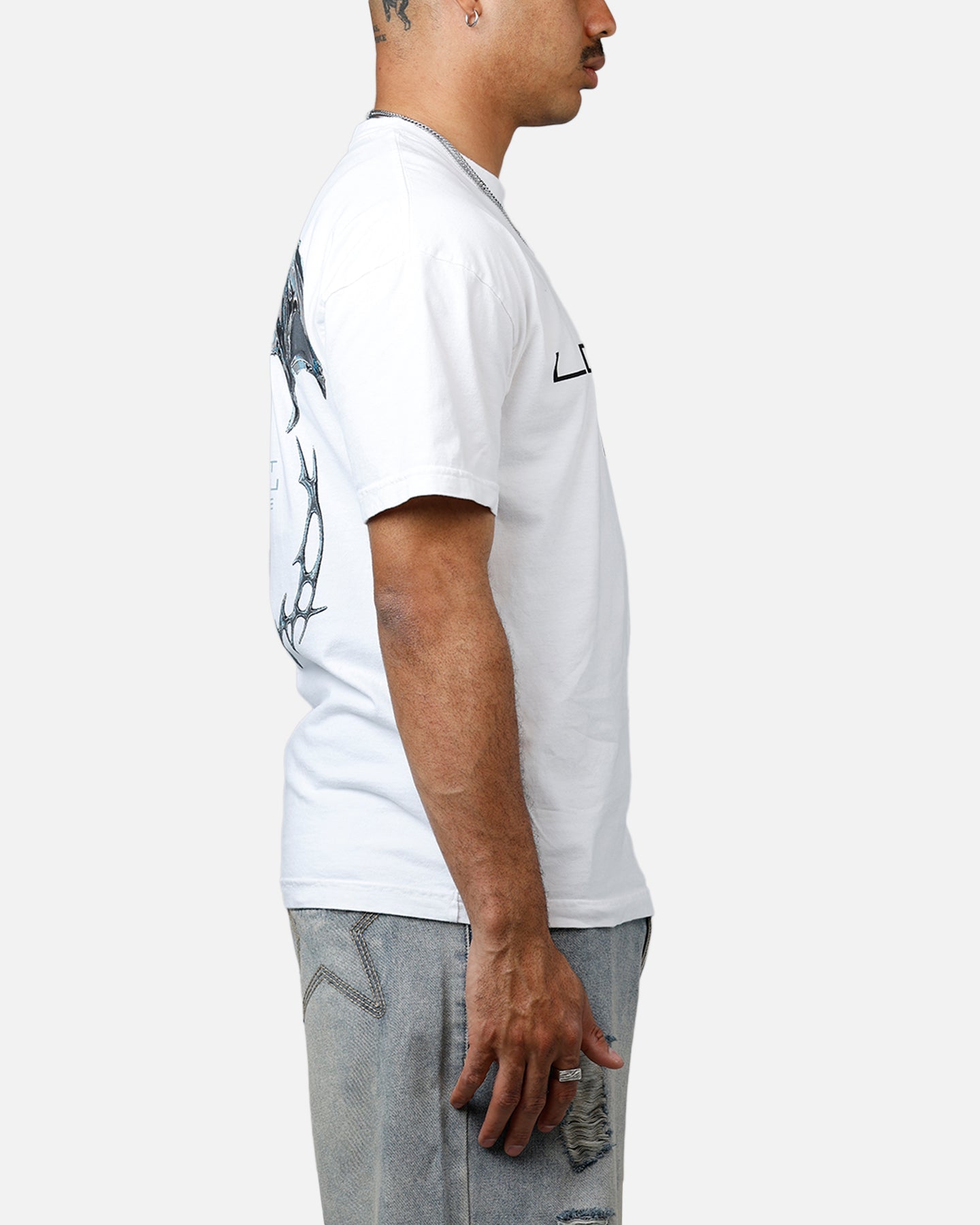 Loiter Chrome Deceiver Vintage T-Shirt White