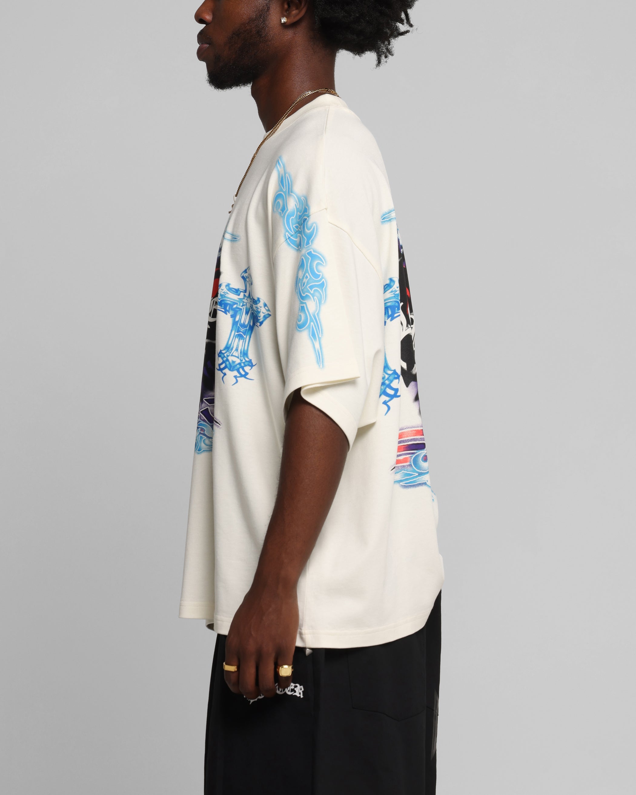 Loiter Hearts T-Shirt Off White