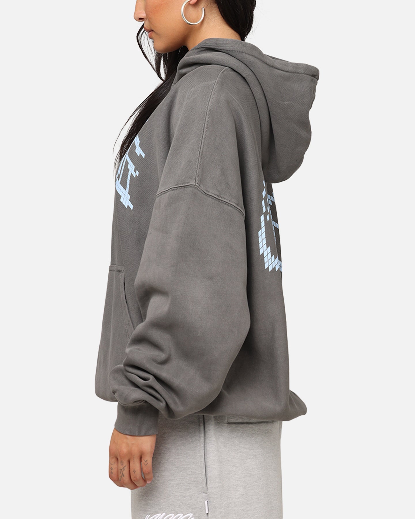 Carre Game Over Hoodie Washed Charcoal