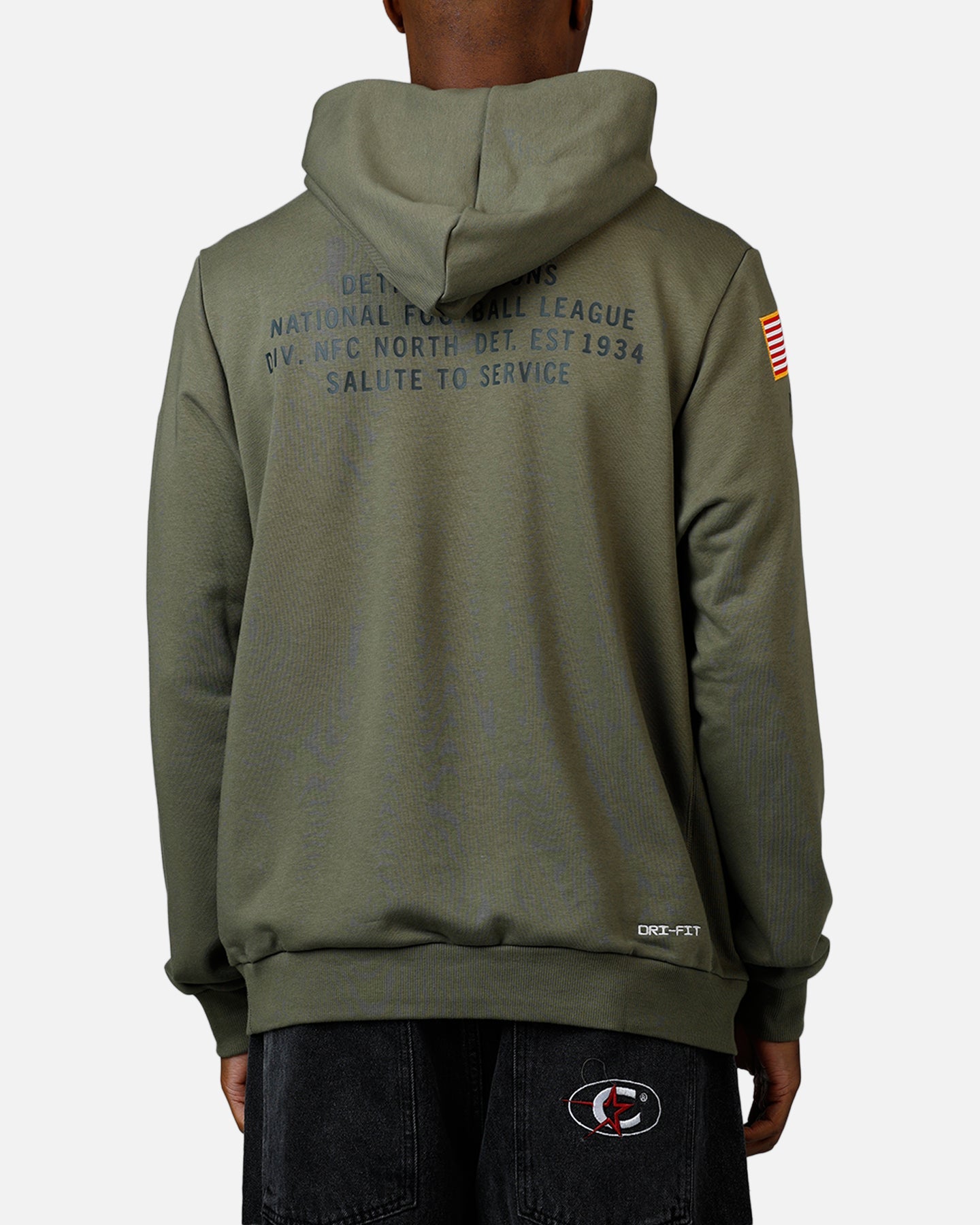 Nike Detroit Lions Salute To Service Hoodie Olive