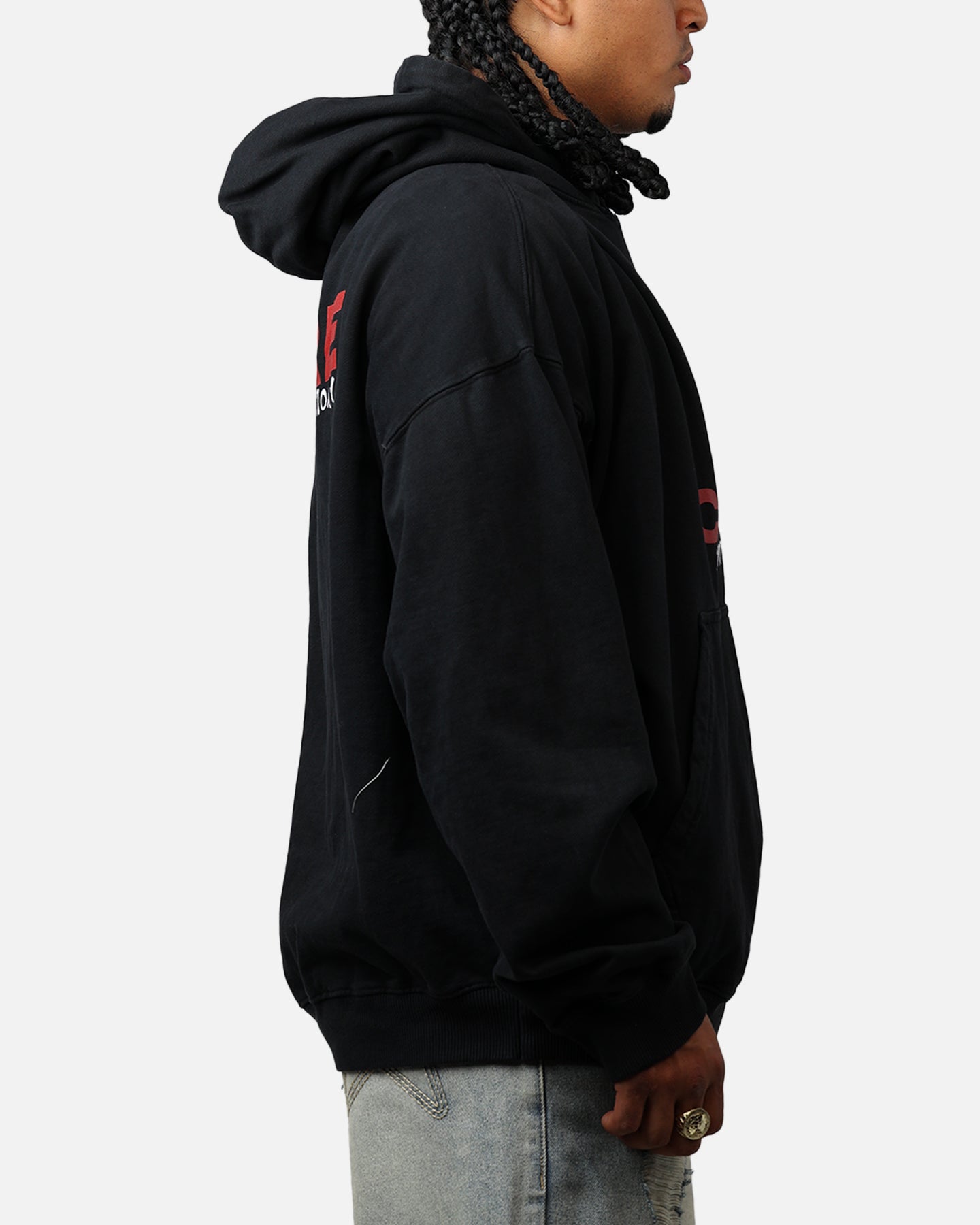 Carre Handdrawn Hoodie Black
