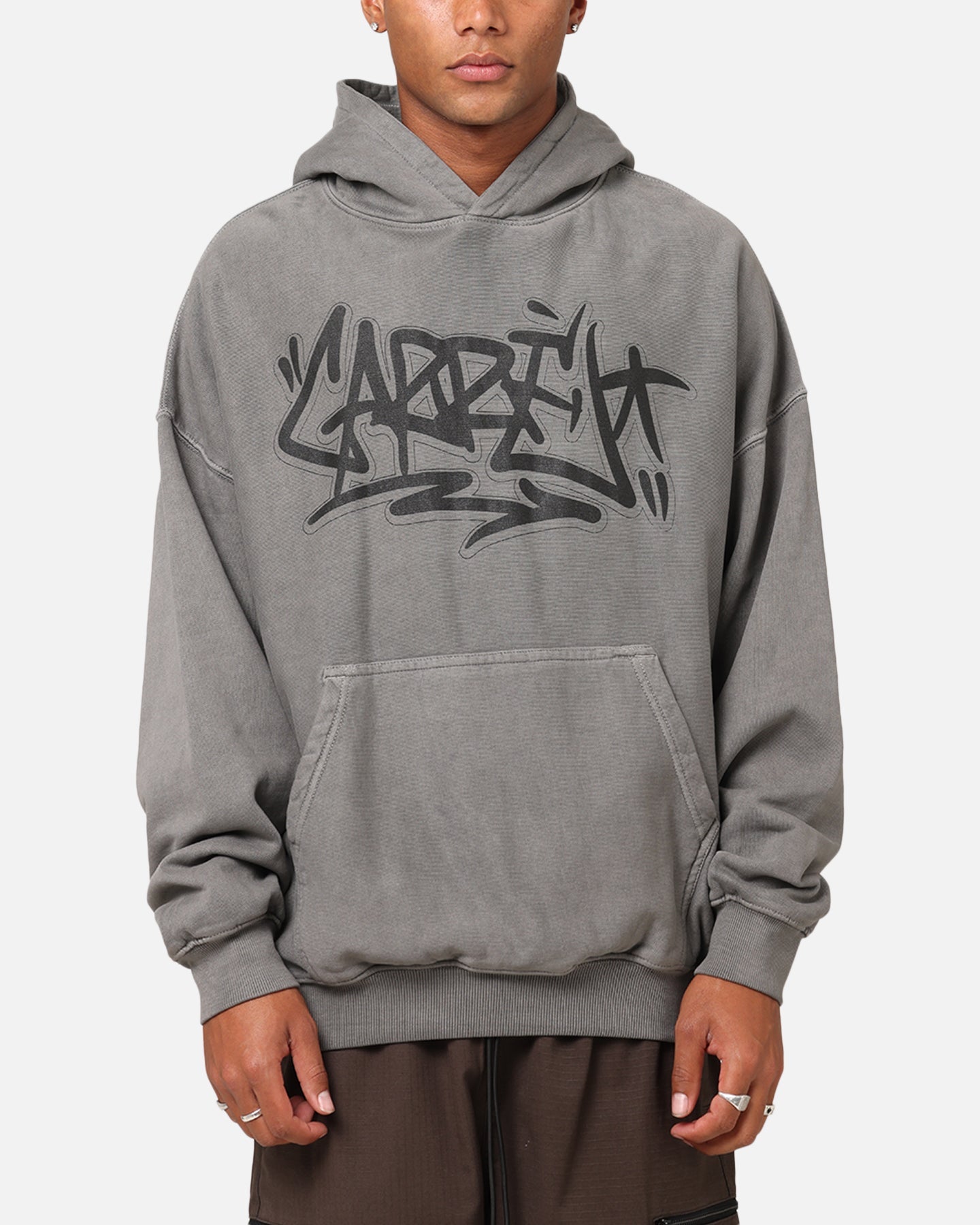 Carre Tagged Hoodie Washed Charcoal