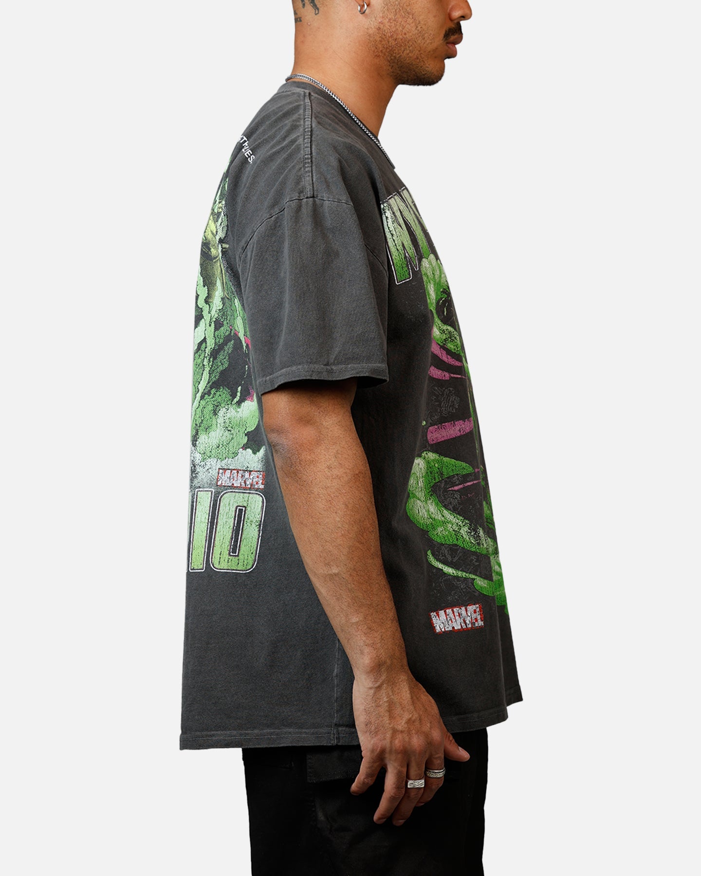 Goat Crew Marvel Villians Mysterio Heavy T-Shirt Black Wash