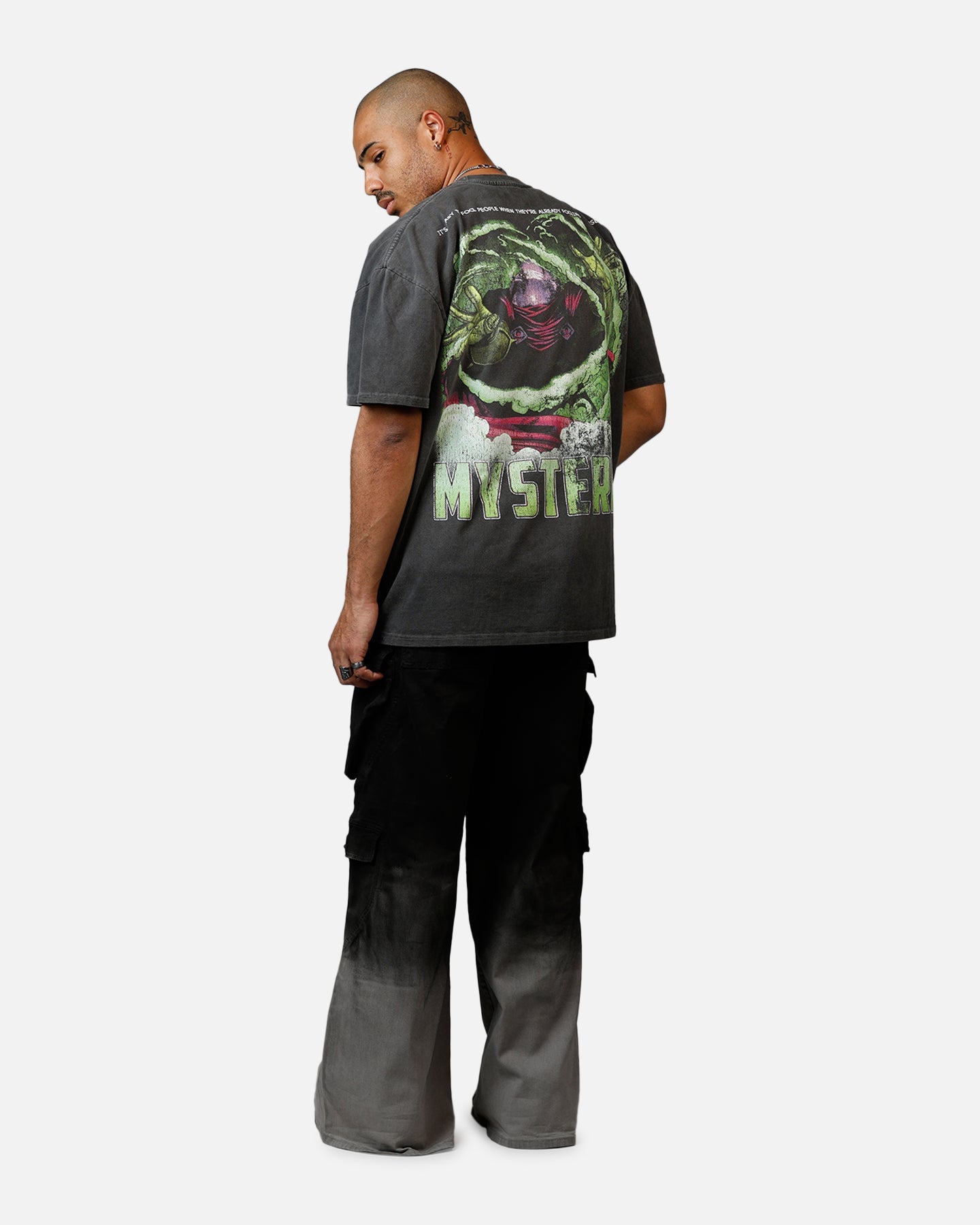 Goat Crew Marvel Villians Mysterio Heavy T-Shirt Black Wash