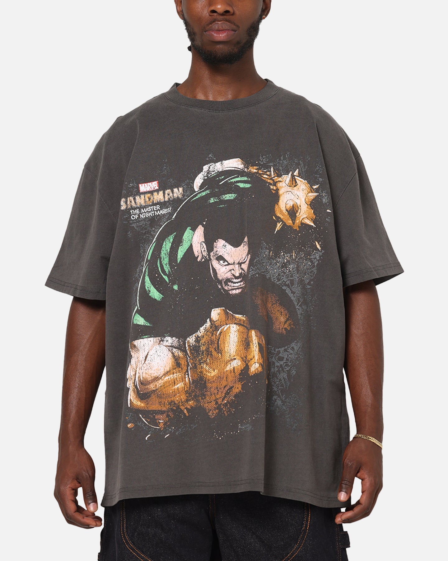Goat Crew Marvel Villians Sandman Heavy T-Shirt Black Wash