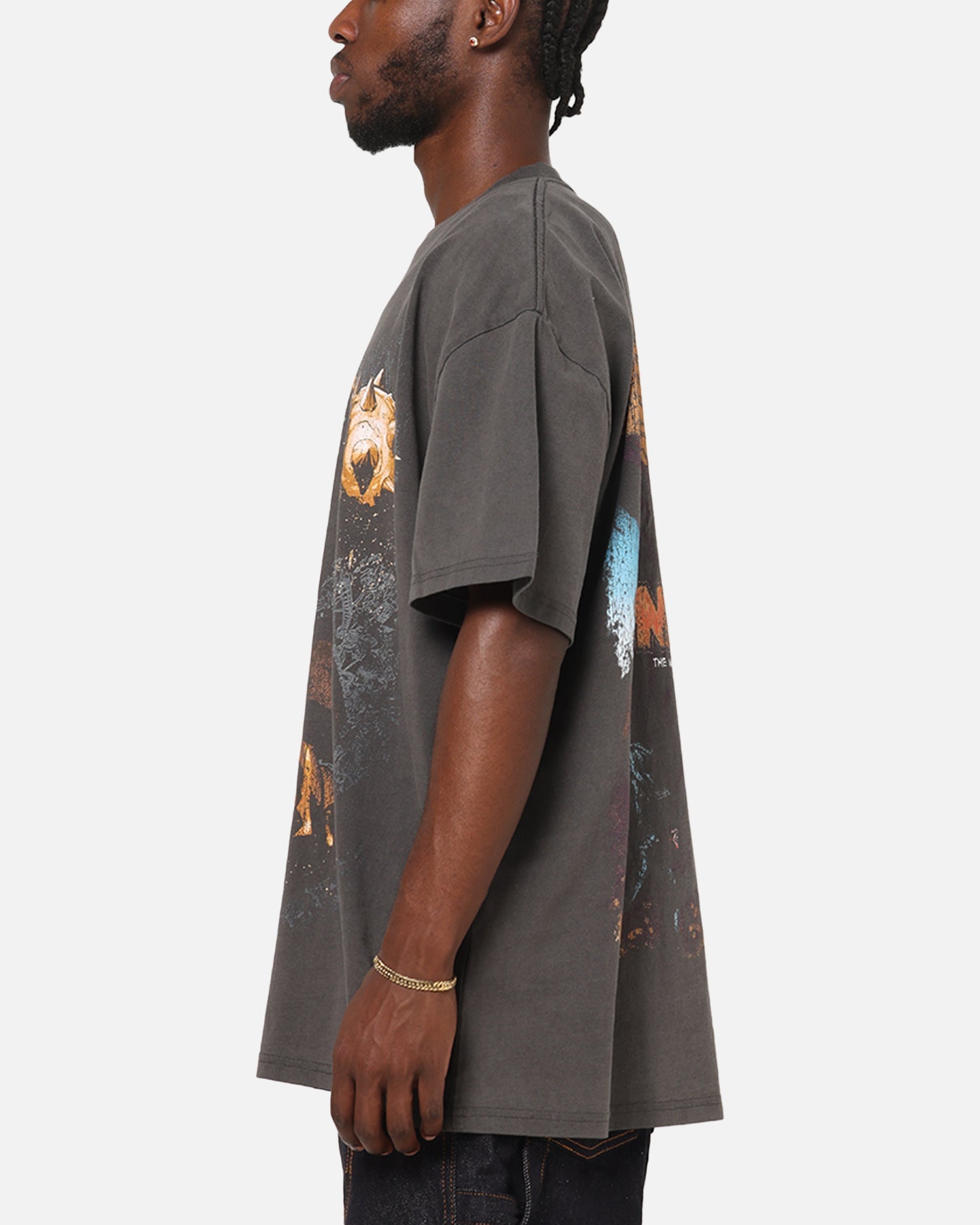 Goat Crew Marvel Villians Sandman Heavy T-Shirt Black Wash