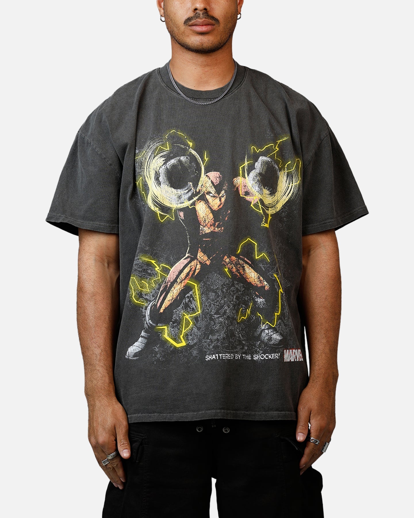 Goat Crew Marvel Villians Shocker Heavy T-Shirt Black Wash