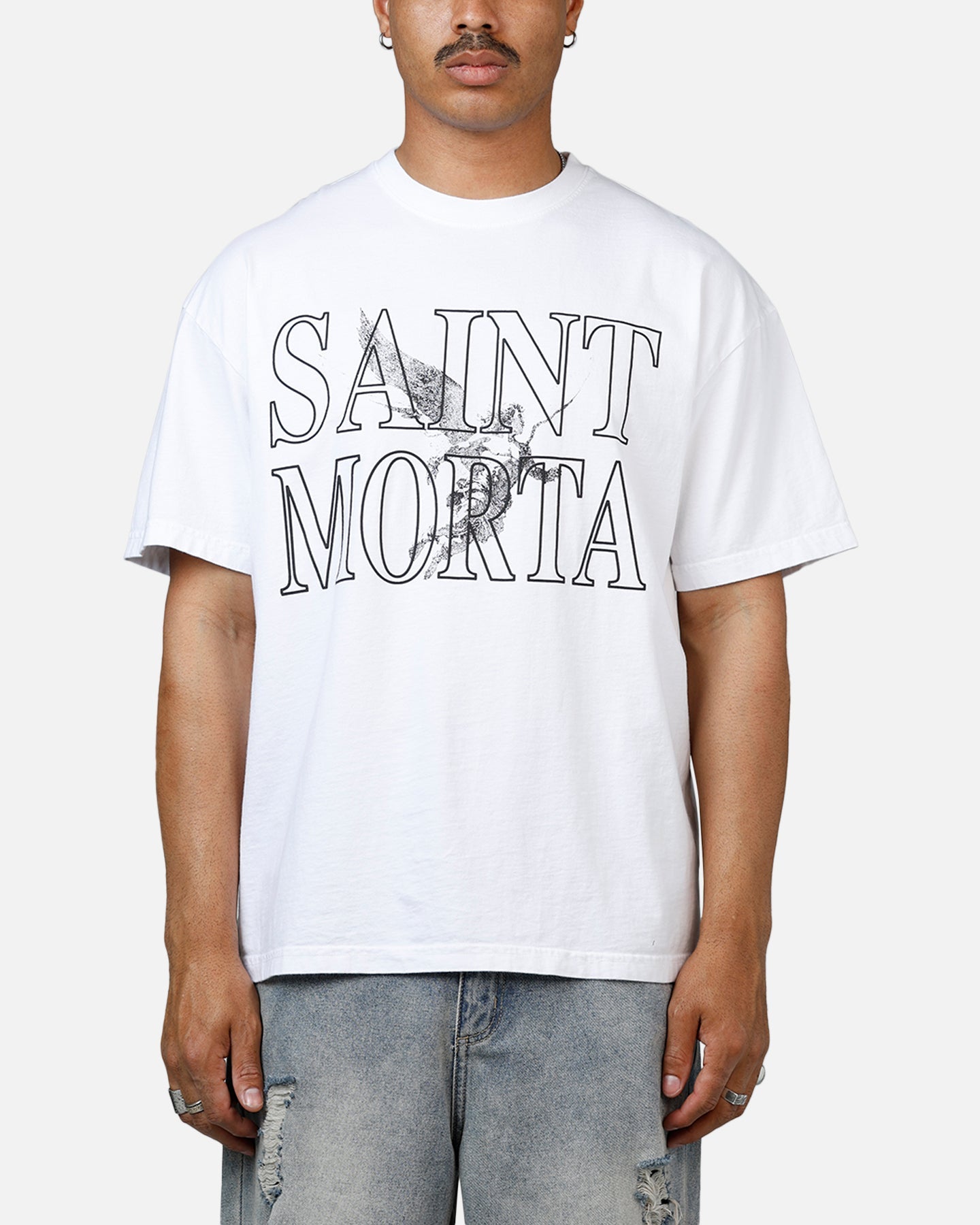 Saint Morta Angelic Drop Shoulder T-Shirt White