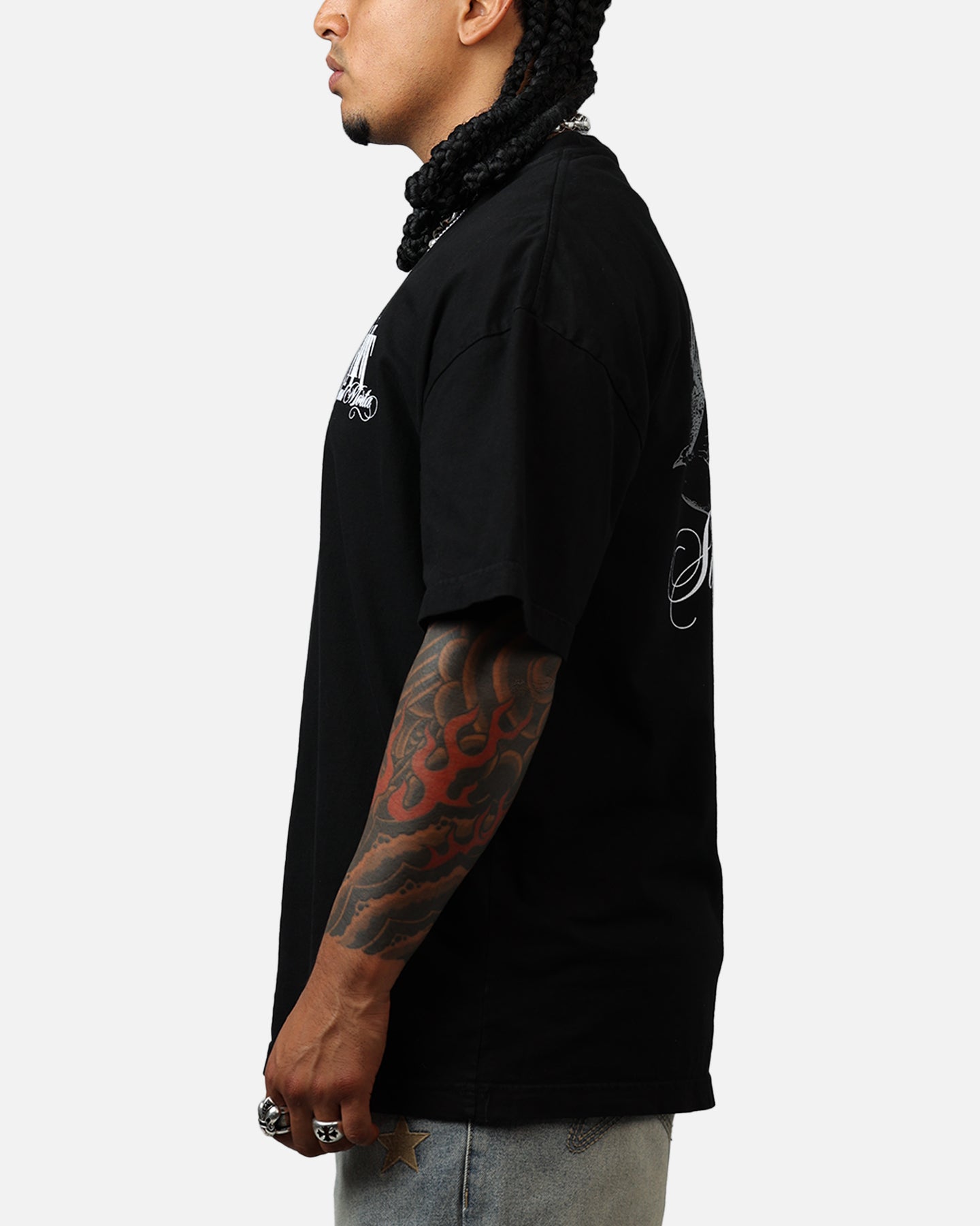 Saint Morta Dover Drop Shoulder T-Shirt Black