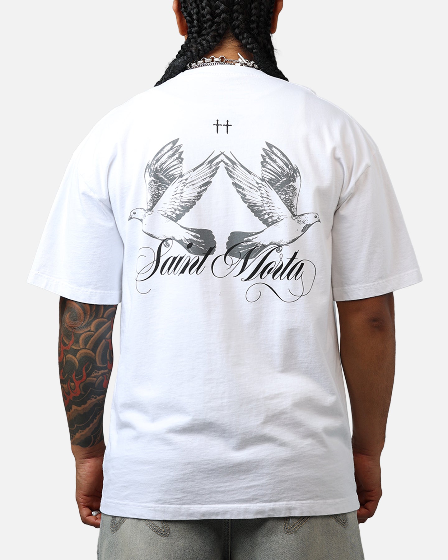 Saint Morta Dover Drop Shoulder T-Shirt White