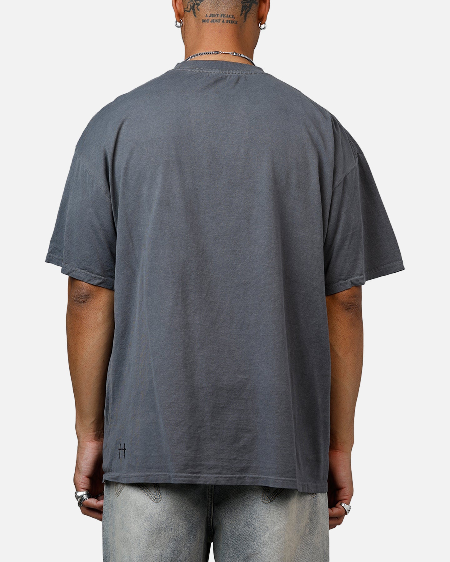 Saint Morta Black Doves Heavyweight T-Shirt Washed Charcoal