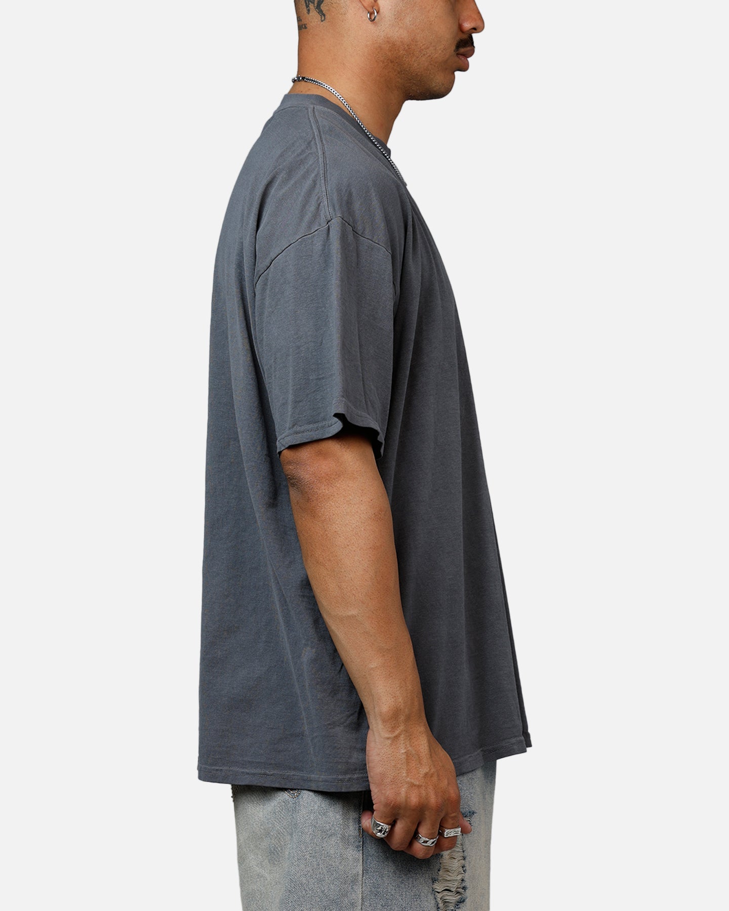 Saint Morta Black Doves Heavyweight T-Shirt Washed Charcoal