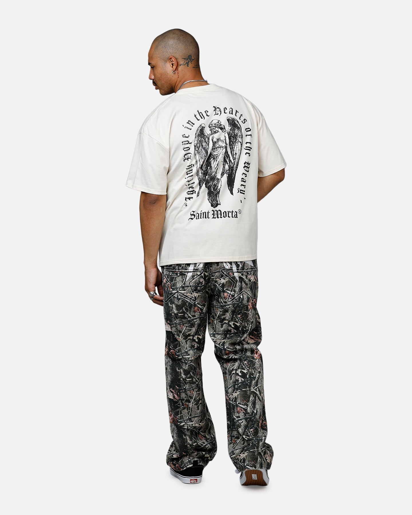 Saint Morta Weary Hearts Heavyweight T-Shirt Off White