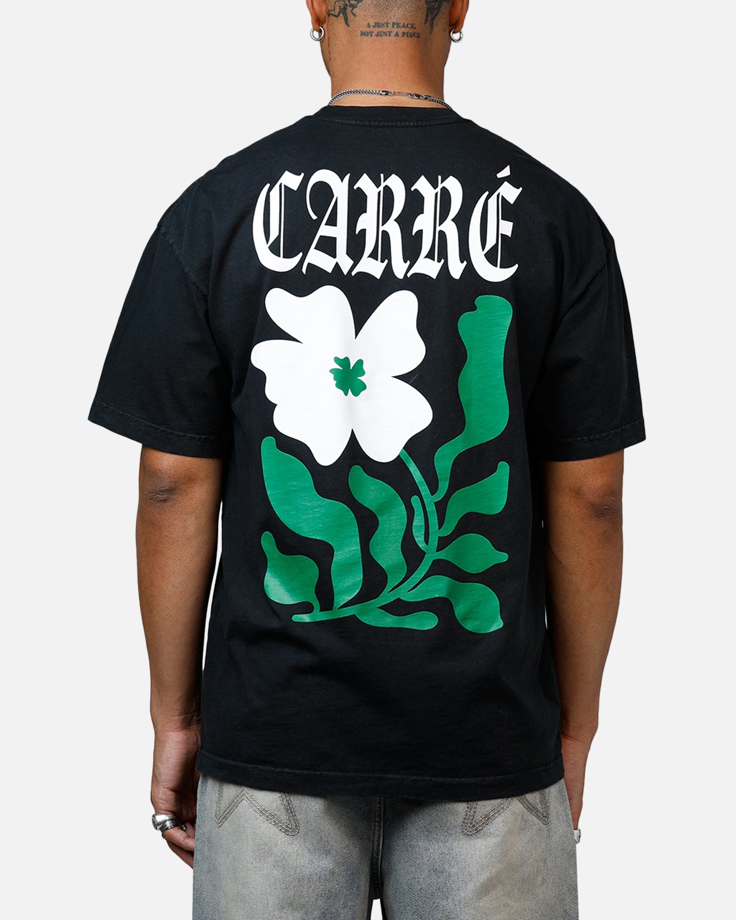 Carre Eternal Garden Heavyweight T-Shirt Black Acidwash