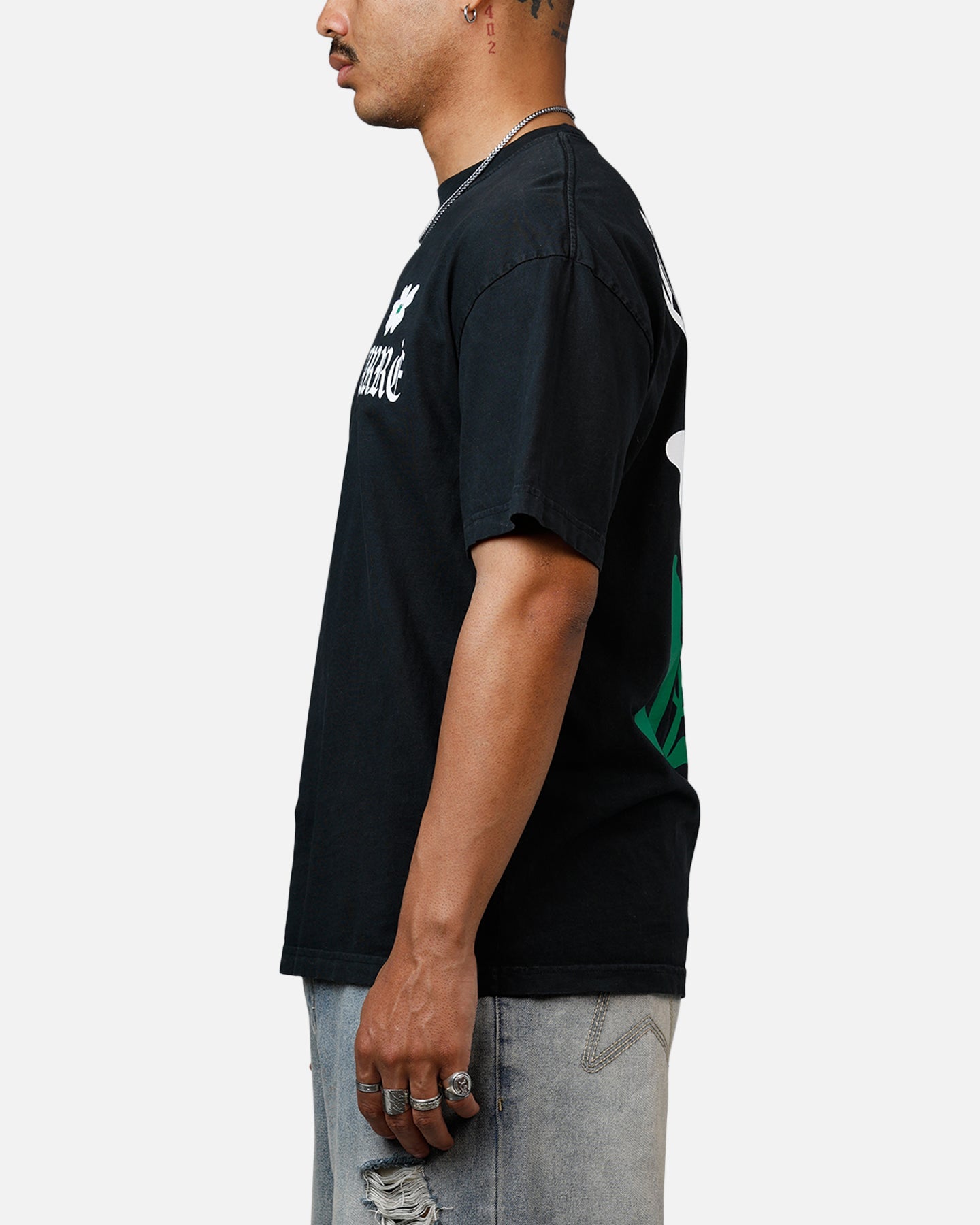 Carre Eternal Garden Heavyweight T-Shirt Black Acidwash