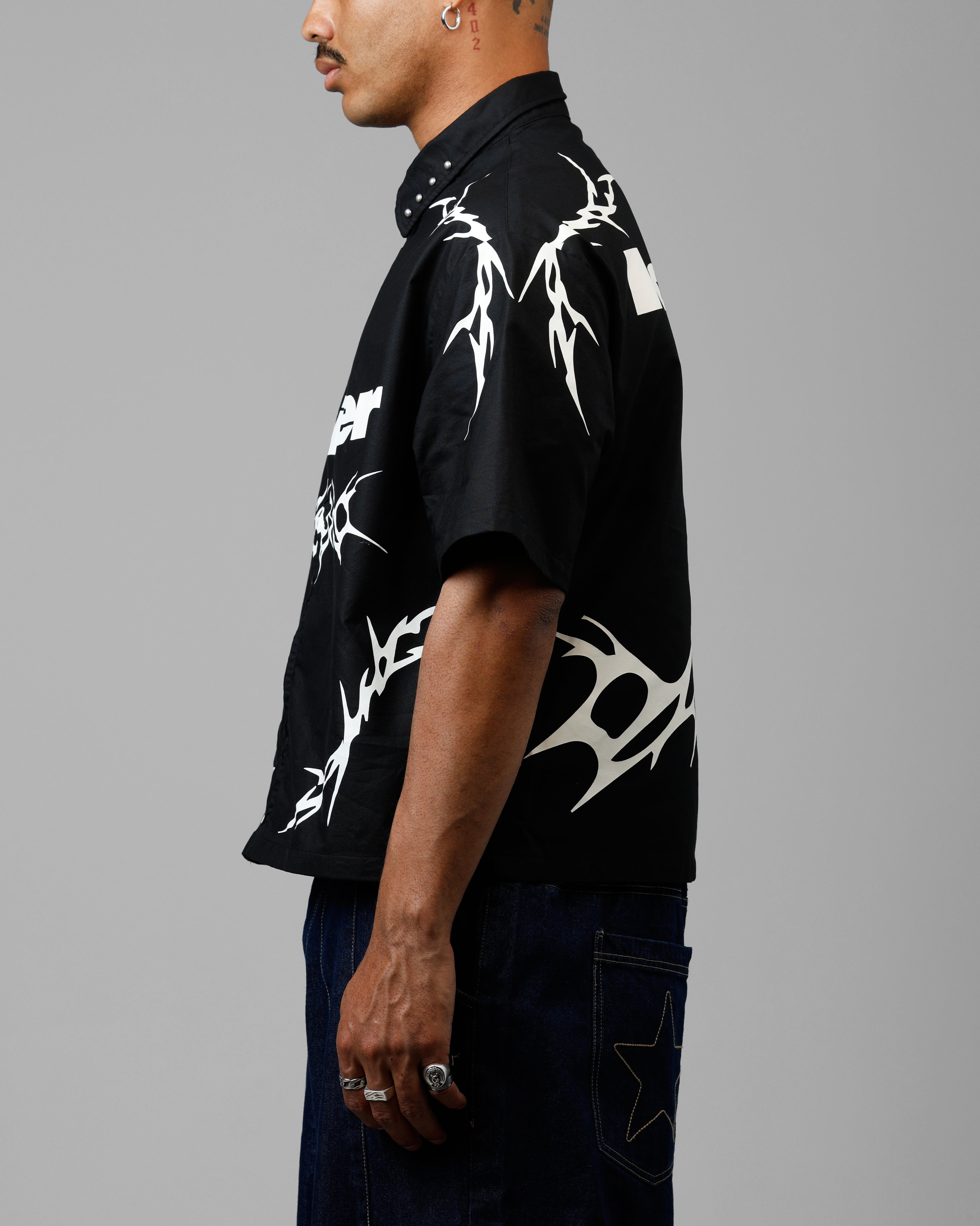 Loiter Cyber Zip V2 T-Shirt Black