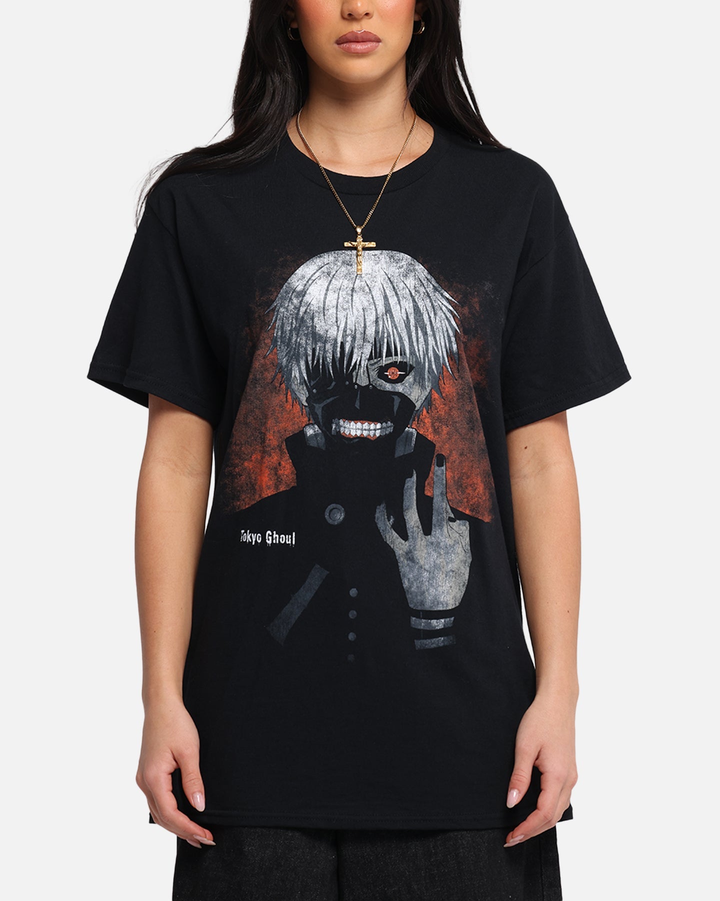 Goat Crew X Tokyo Ghoul Kaneki T-Shirt Black