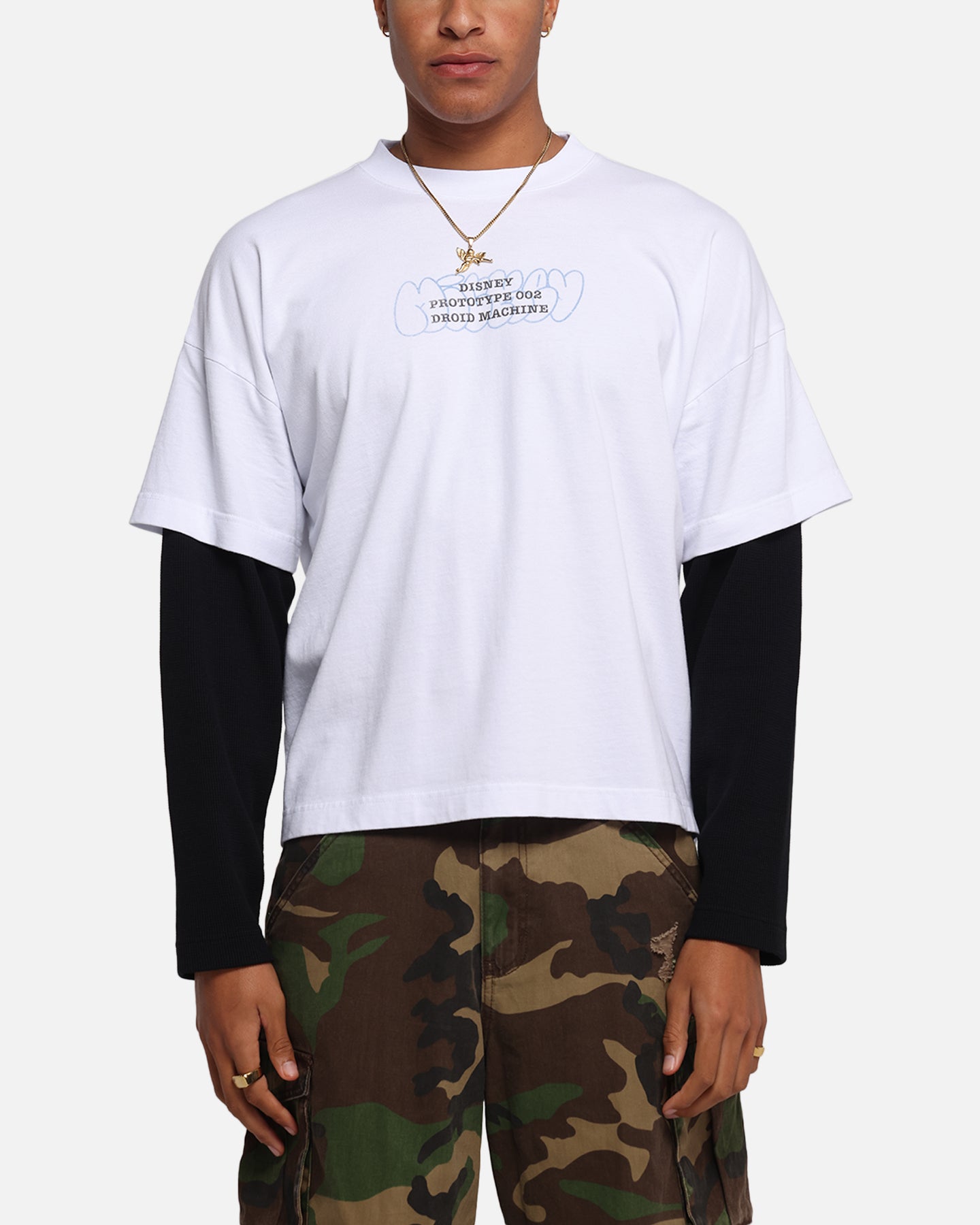 73Studio Disney Mickey Prototype II Long Sleeve T-Shirt White