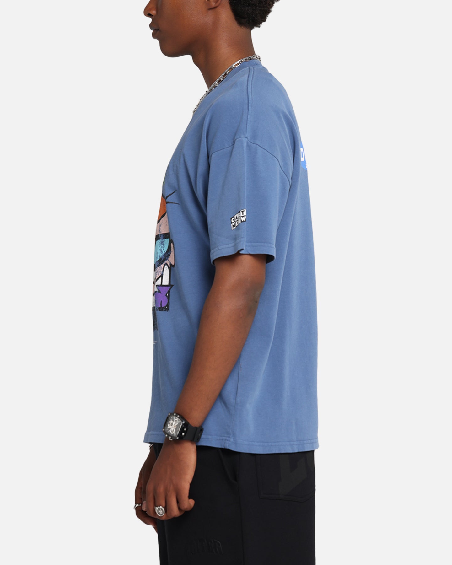 73Studio X Cartoon Network Dexter's Laboratory Grail Vintage T-Shirt Cobalt