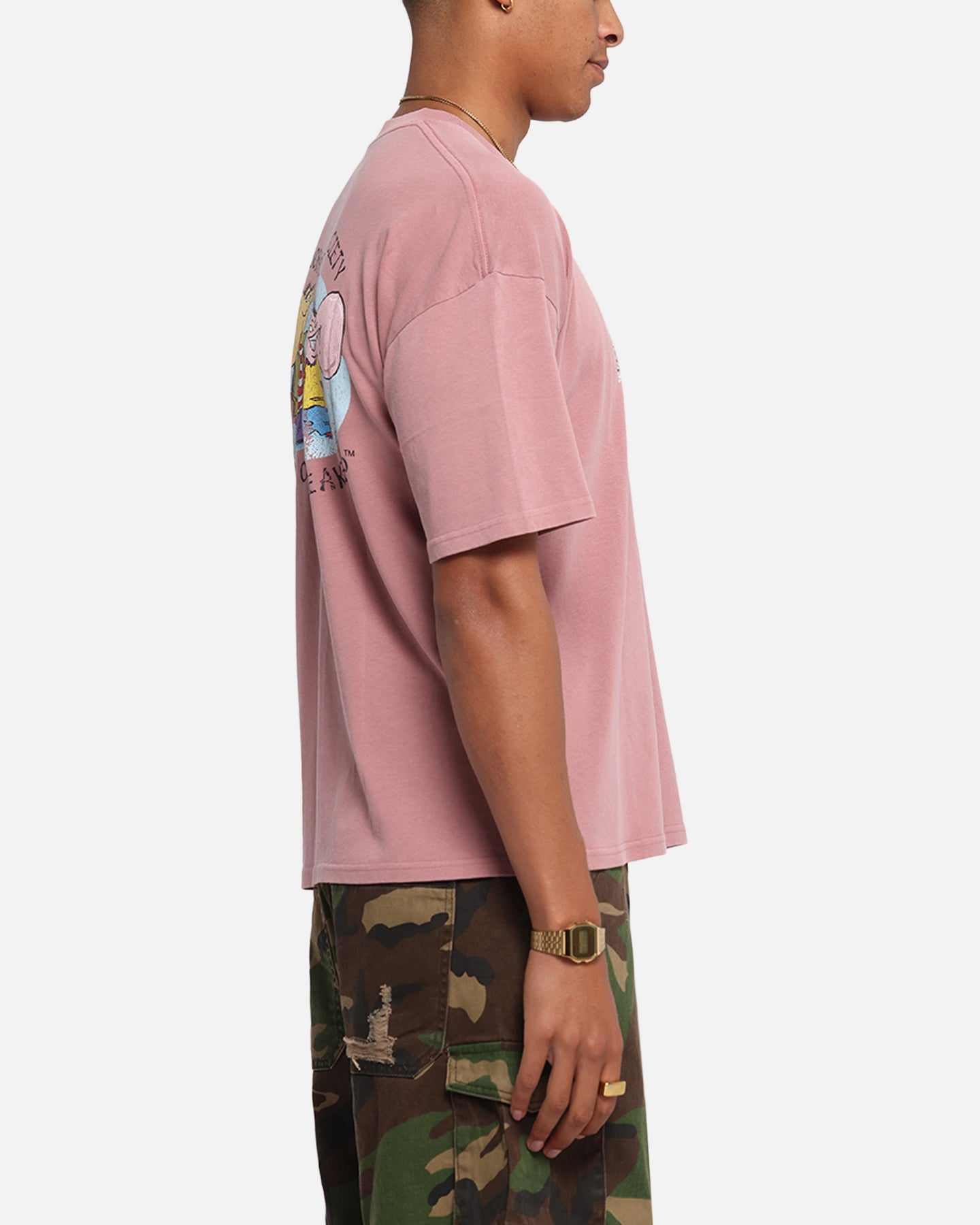 73Studio X Cartoon Network Ed Edd N Eddy Box Logo Vintage T-Shirt Coral