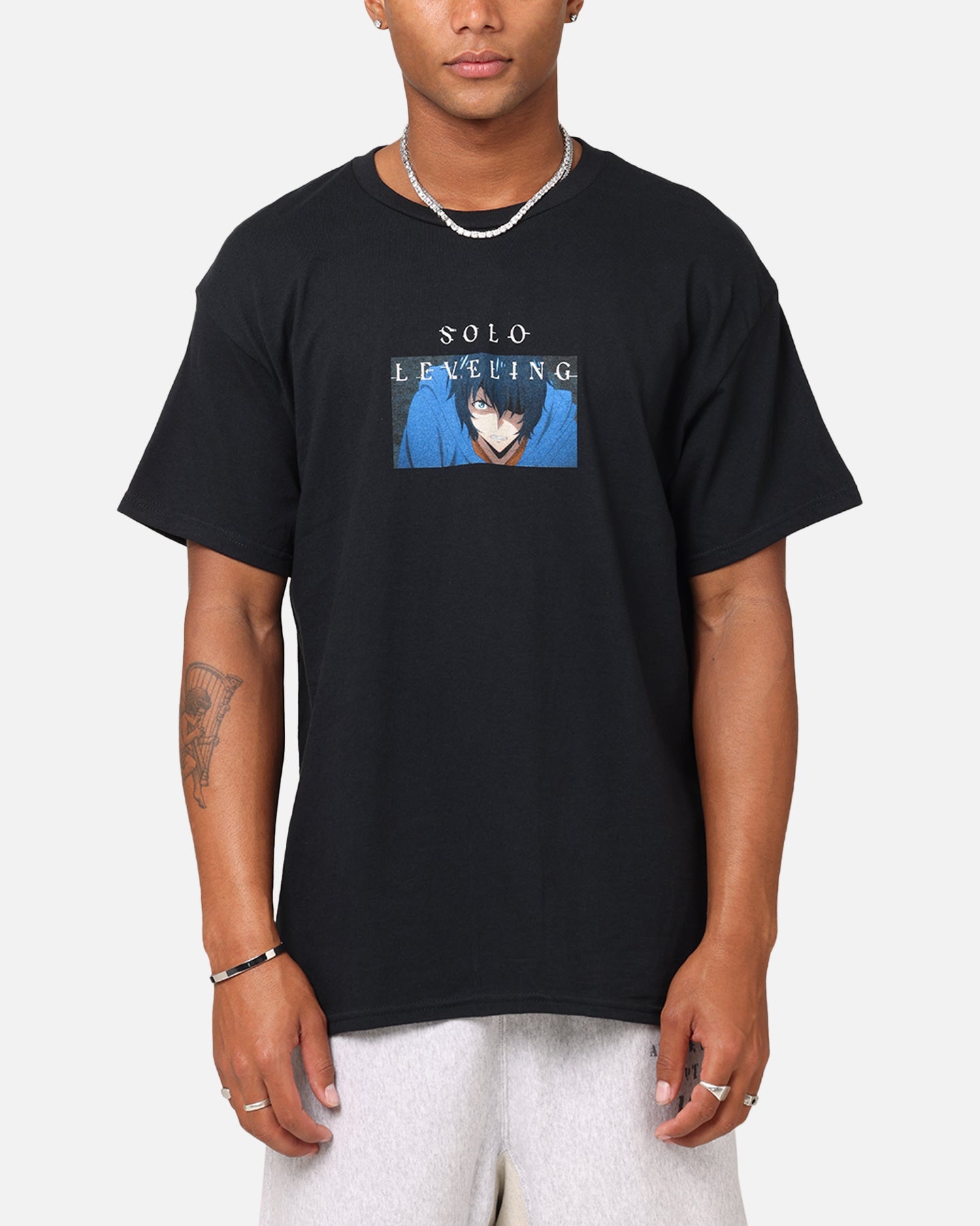 Goat Crew X Solo Leveling Jin Woo T-Shirt Black