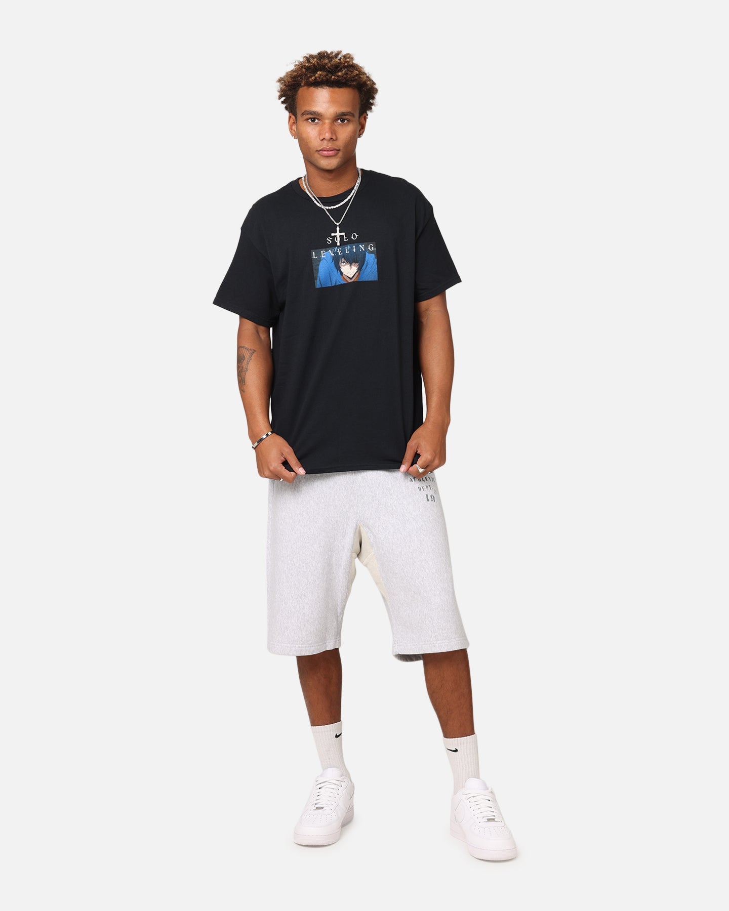 Goat Crew X Solo Leveling Jin Woo T-Shirt Black