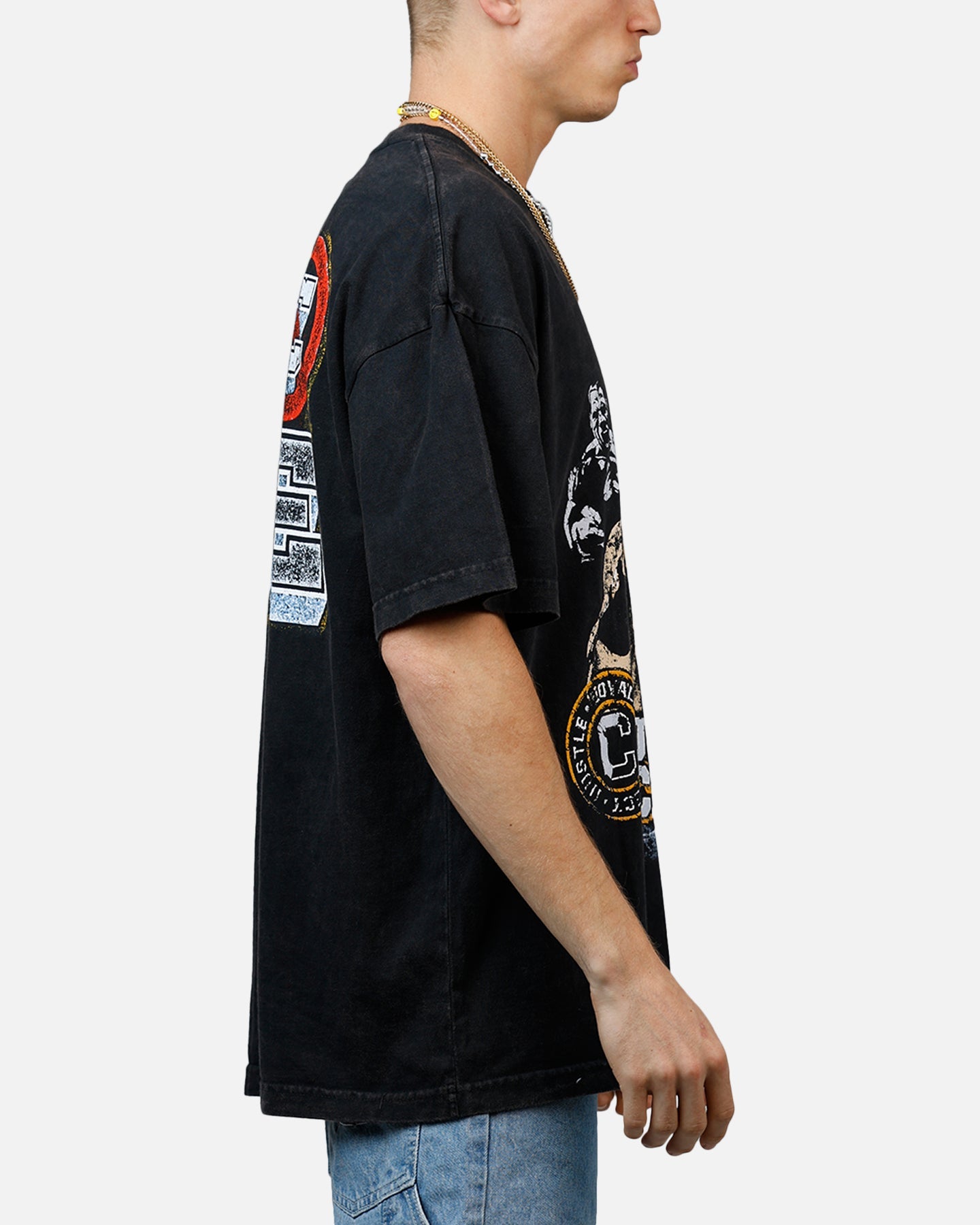 Culture Kings X WWE John Cena Wrestlemania XLI Vintage T-Shirt Black Acidwash